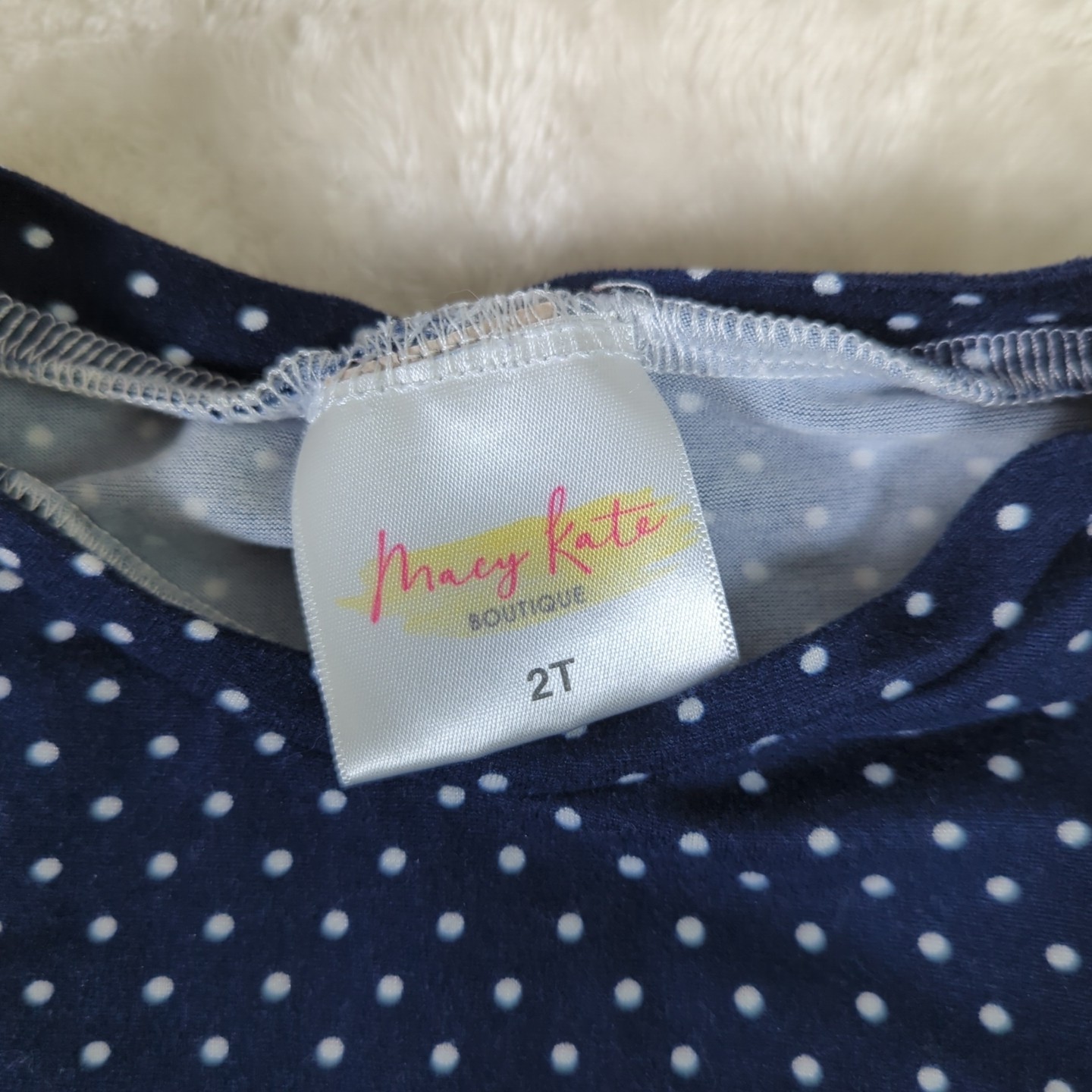 Macy Kate 2T Lot Of 3 Long Sleeve Top Dress & Romper Floral & Polka Dots