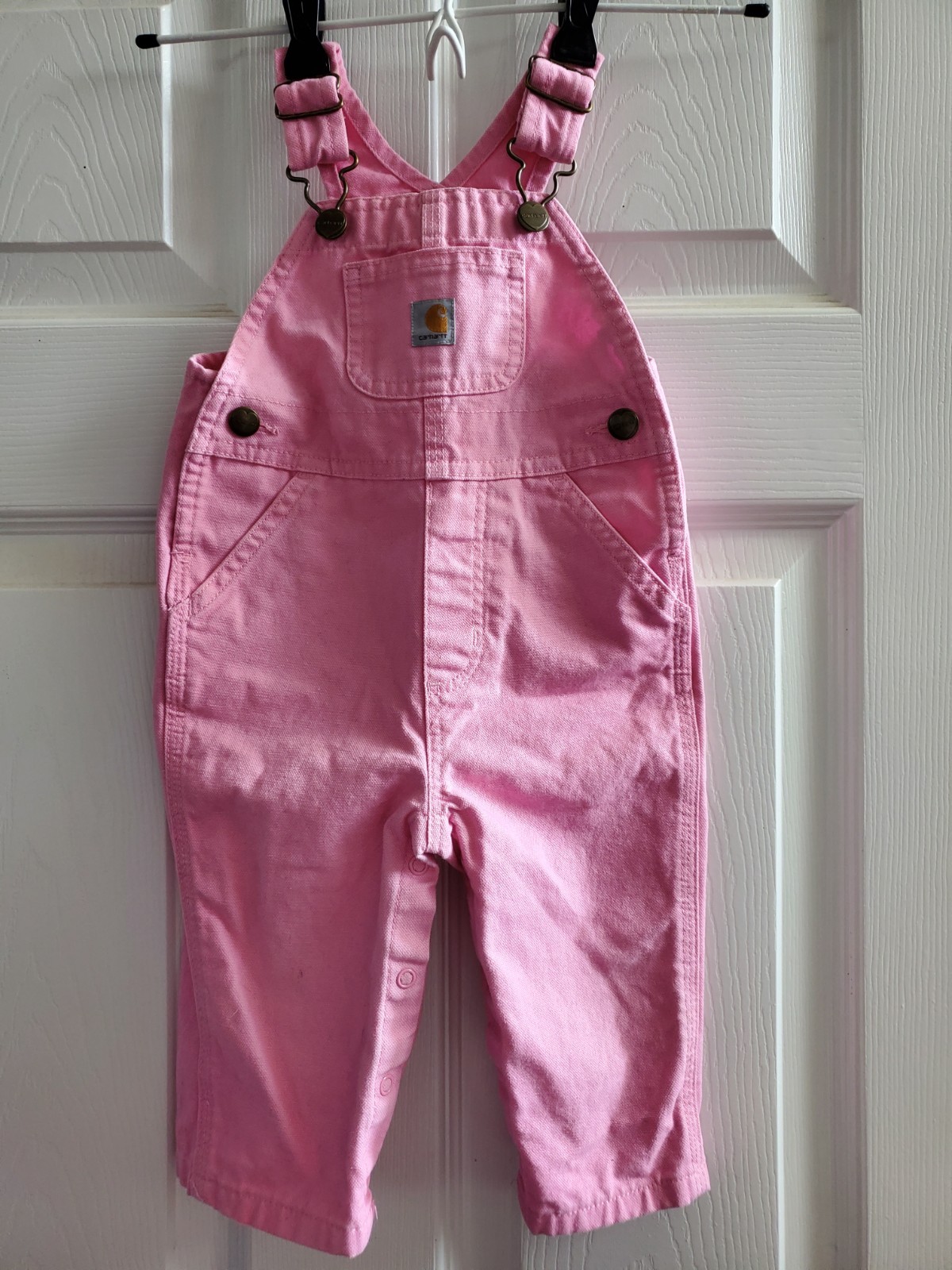 Carhartt baby girl overalls (9months) Pink