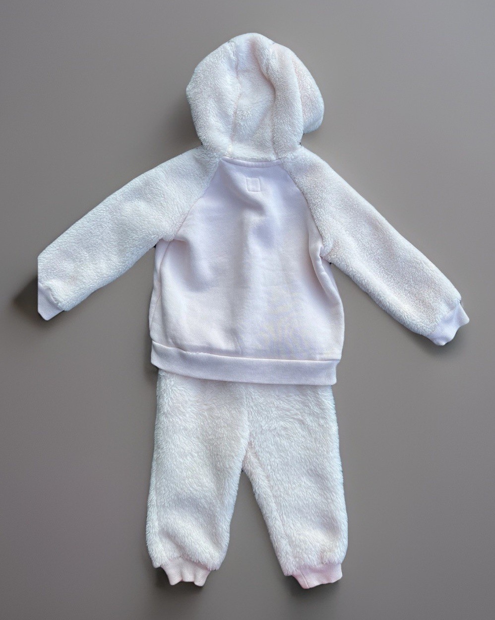 BABY GAP Cozy Fleece Hoodie & Pants Outfit Set Light Dusty Pink Size 18-24M