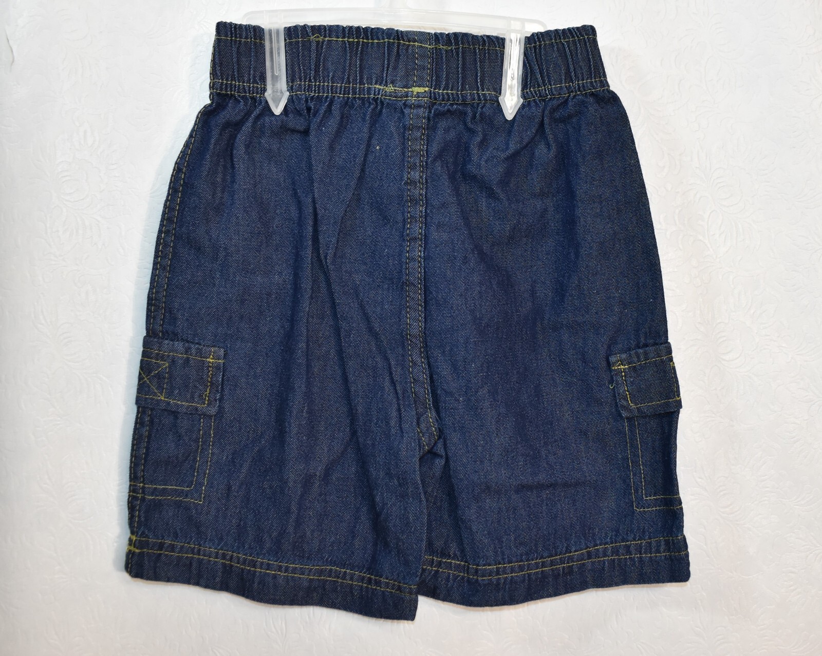 Fisher Price Short Set Denim Cargo Shorts & Monkey T-Shirt Size 3T New