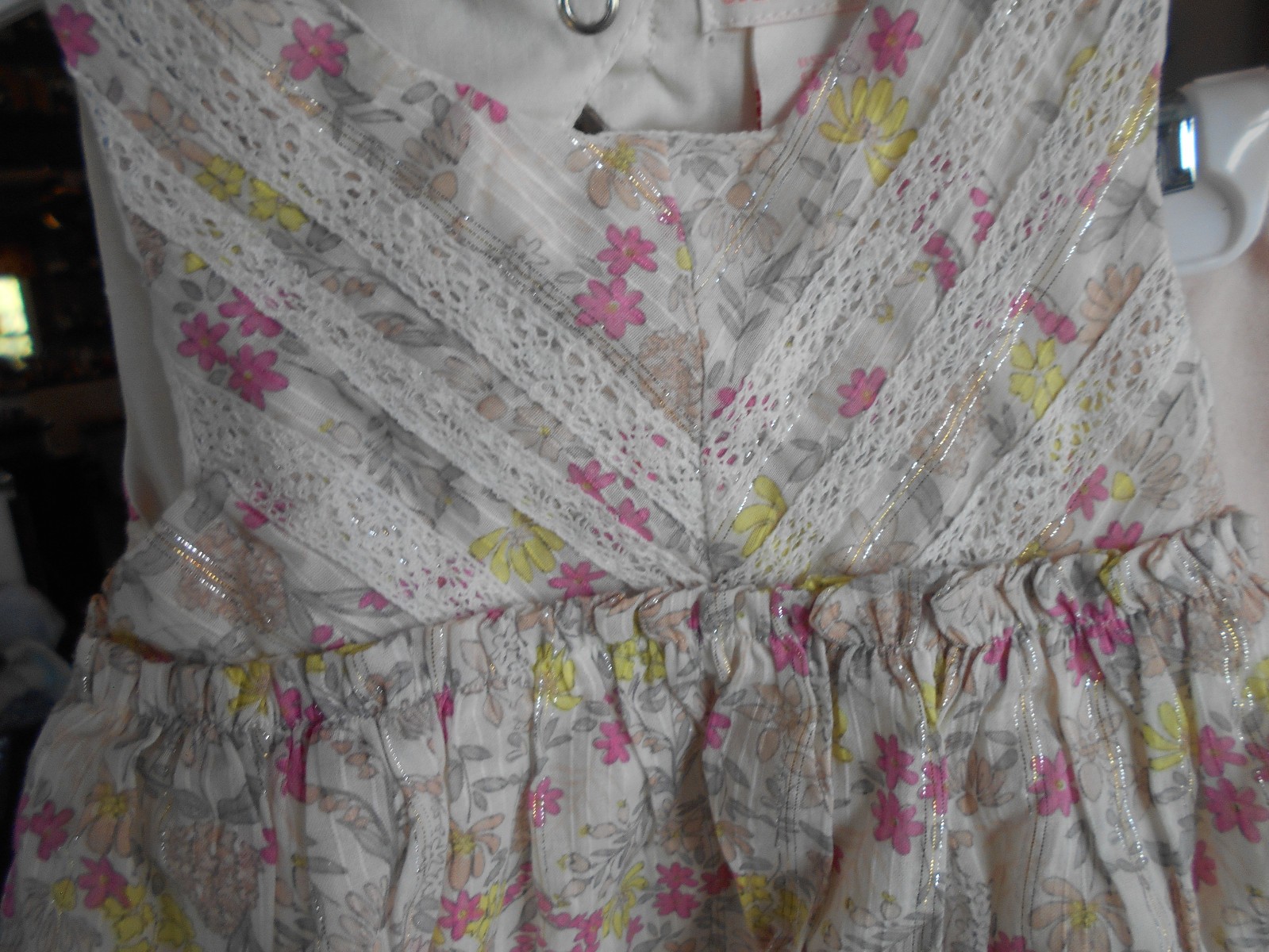 Shabby Chic Baby Girl’s Designer Outfit Set Size 9-12 Month Cottage Core Fairy