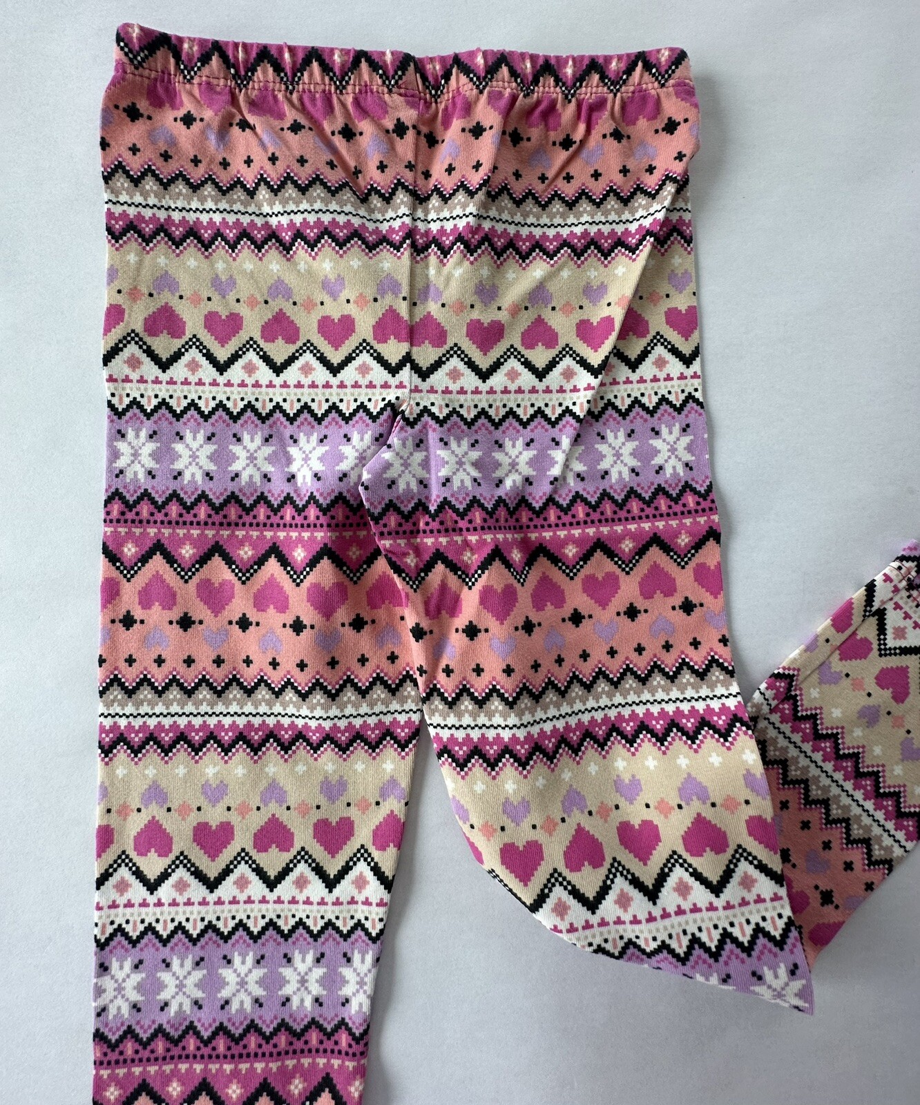 The Children’s Place Girl 4T Penguin Top With Fair Isle Leggings Set Winter NWT.