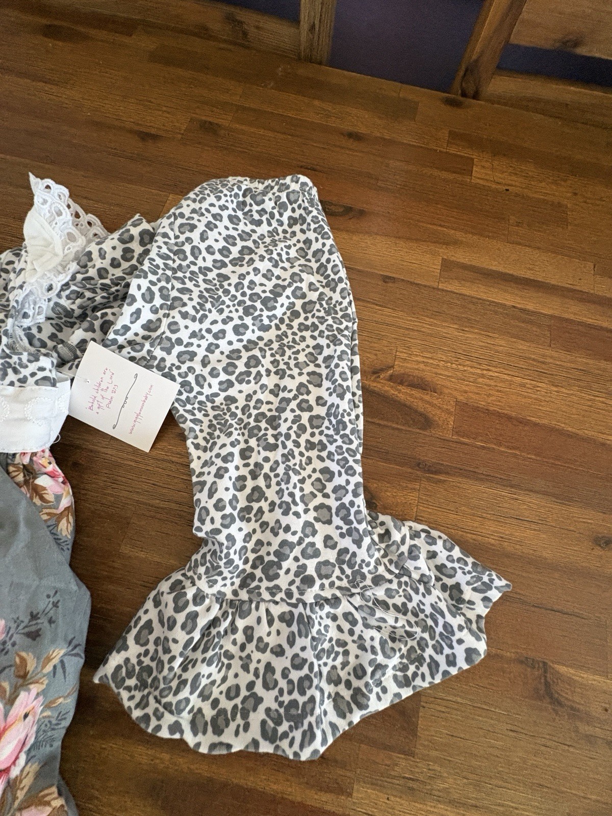 NWT Giggle Moon Dress & Pants Girl Size 6 Toddler Pink Gray Ruffle Floral Zebra