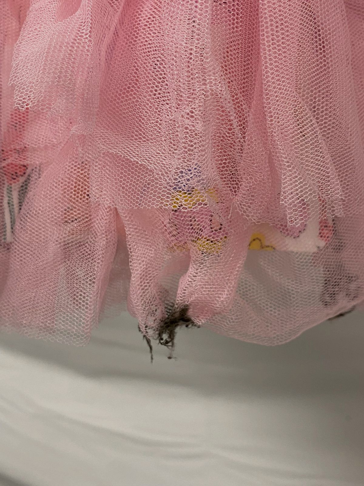 Angel Dear Baby Girl’s Pink Easter Bunnies Twirly Tank Tutu Dress & Bows Size 3T