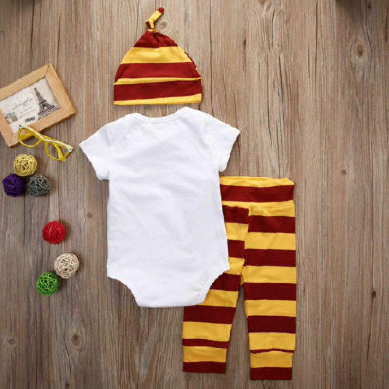 Newborn Baby Boys Girls Muggle Rompers Tops T-shirt Pants Outfit Clothes 0-18M