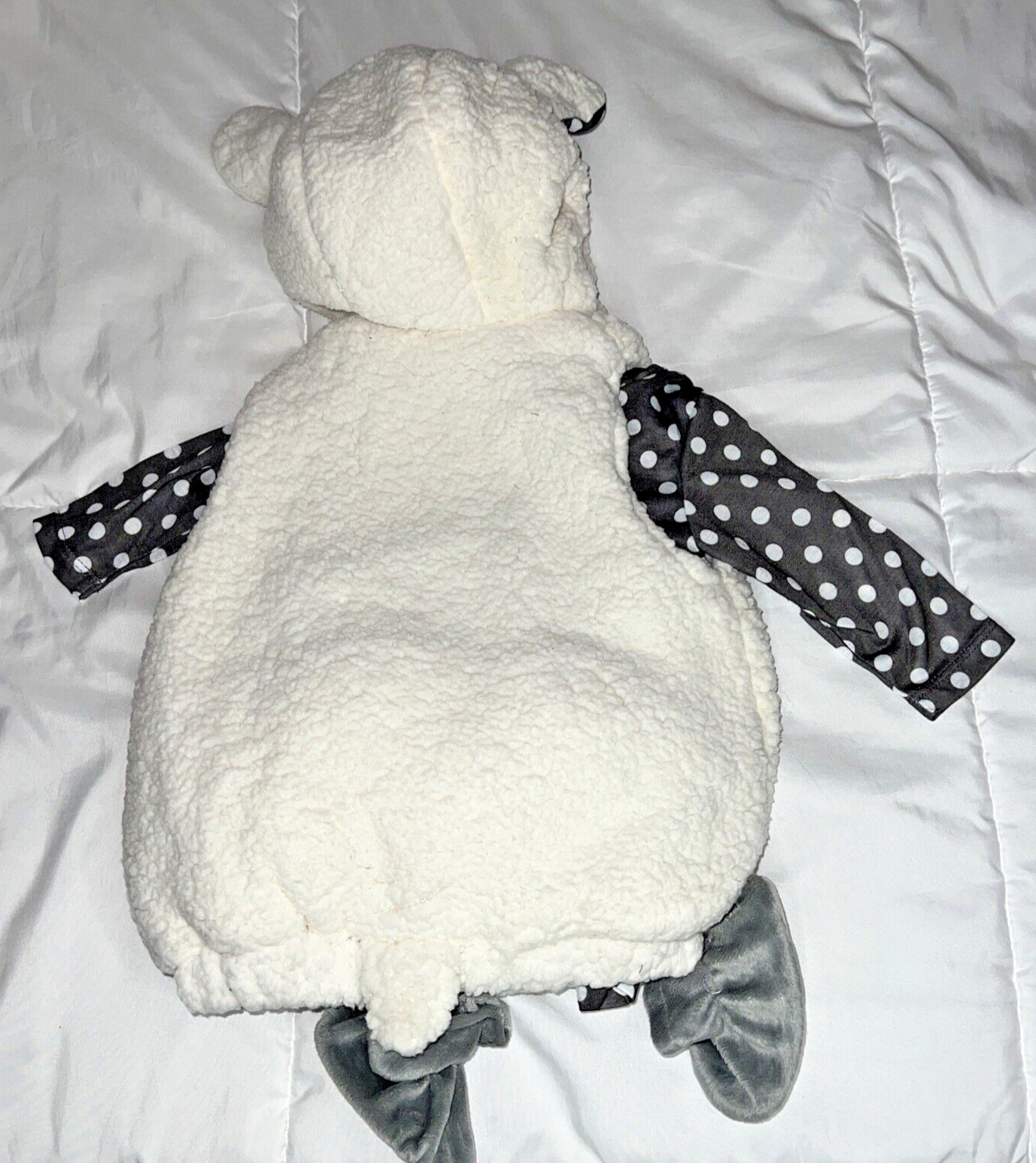 NWT Infant Baby Lamb Sheep Halloween Costume 0-6 mo Hoodie Leggings Soft Warm