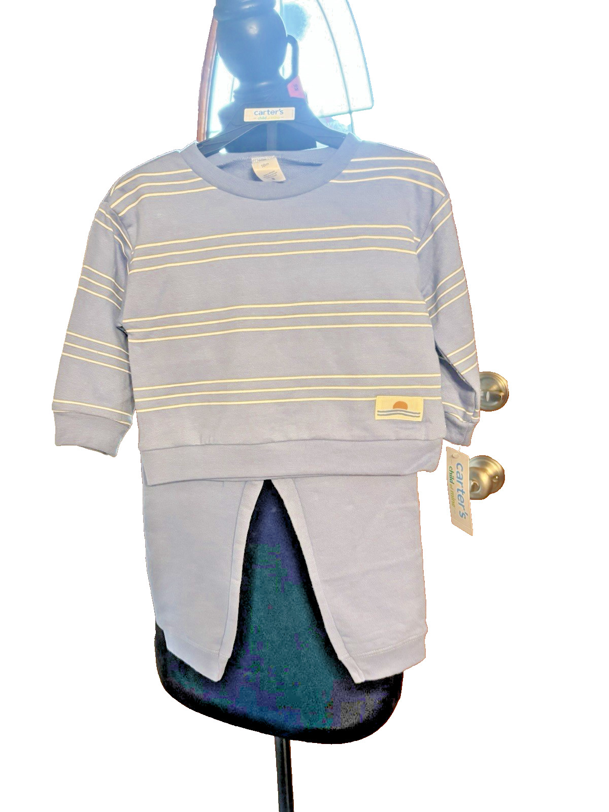 Carter’s Child Of Mine Baby Boy Outfit Set 2 Piece Size 18 Months