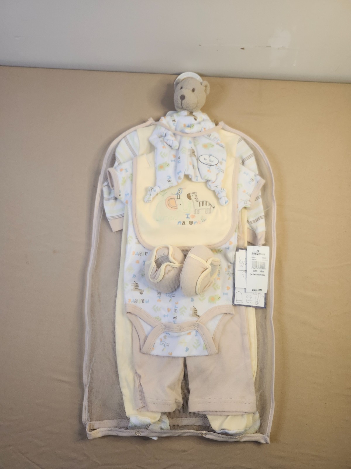 Kylea & Deena 7pc Set in tulle bag size -3-6 months -style 3705-7LT-free ship-