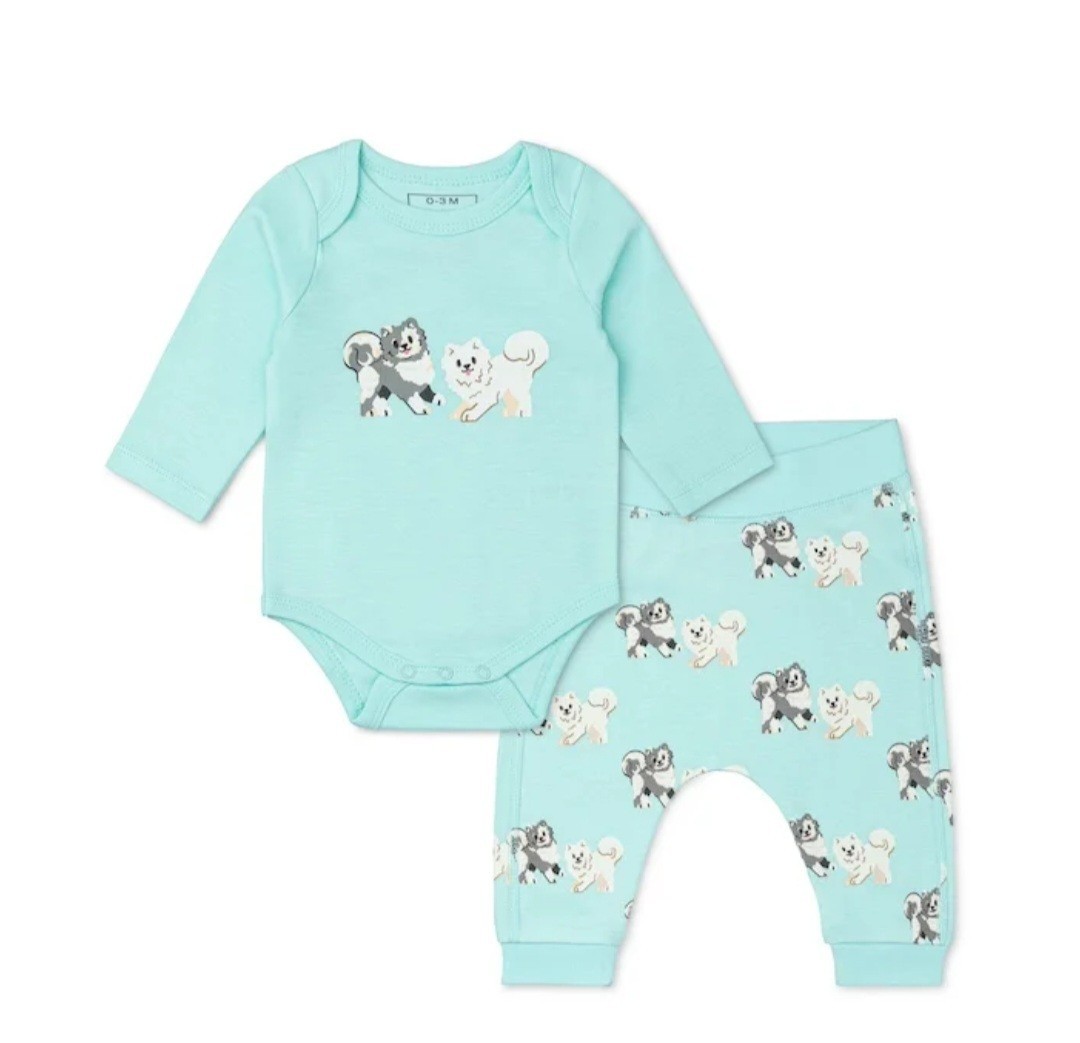 Paris Hilton x Monica + Andy Organic Cotton First Moves Set Size 12M New