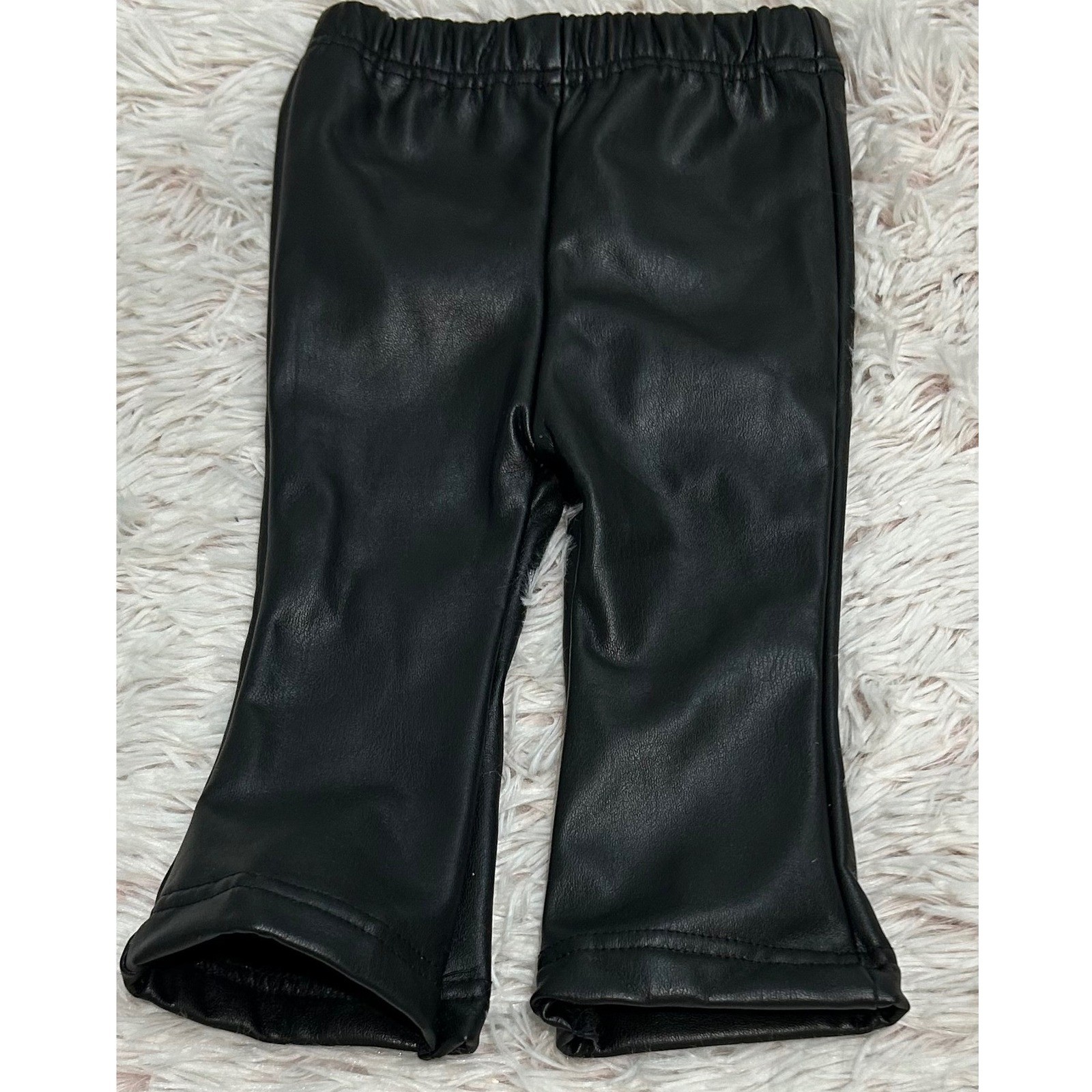 Girls 12-24 M Clothing Lot 8pc Snoopy Leopard Faux Leather pants Shorts Swim