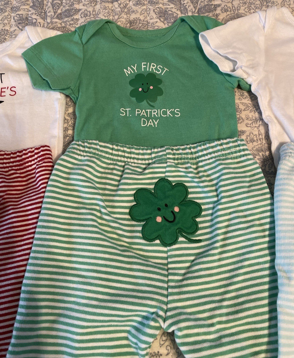 Bundles Baby Place My First Valentine’s St Patrick’s Day Easter Outfits 9-12 Mo