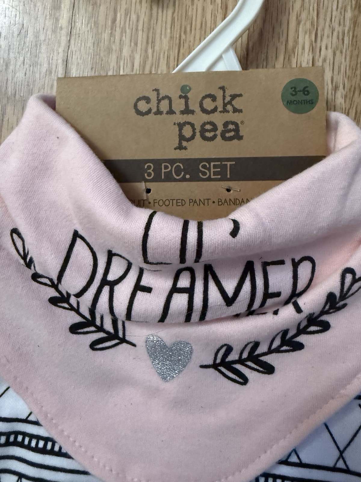 New Chickpea Baby / Infant 3 Piece Outfit Girls 3/6 Months