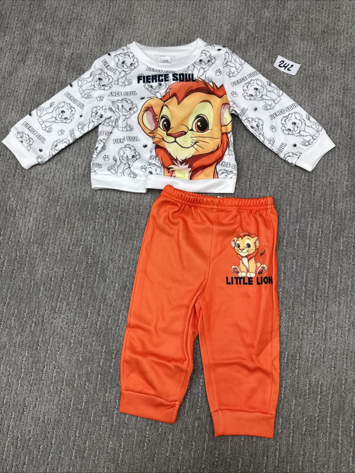 Unbranded Size 69 Months Lion Two Piece Set #242