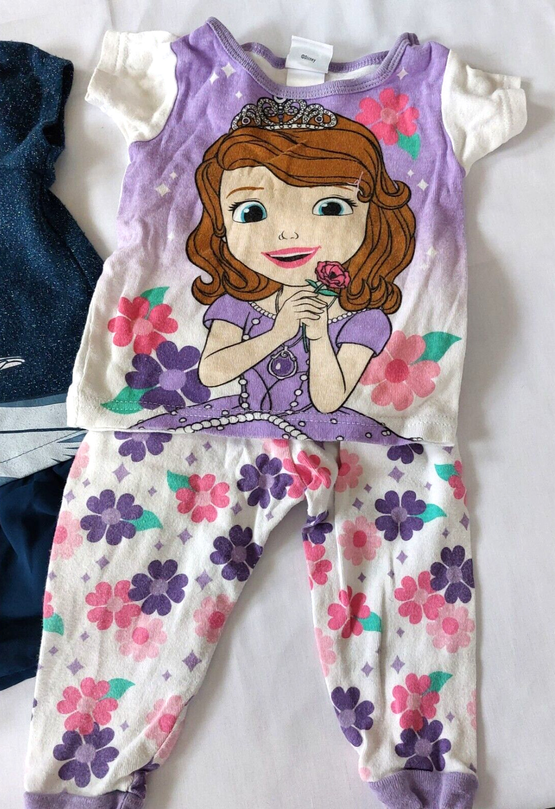 LOT 2 Disney Girls Frozen Blue 2T & Princess 2 picece set 18m excellent