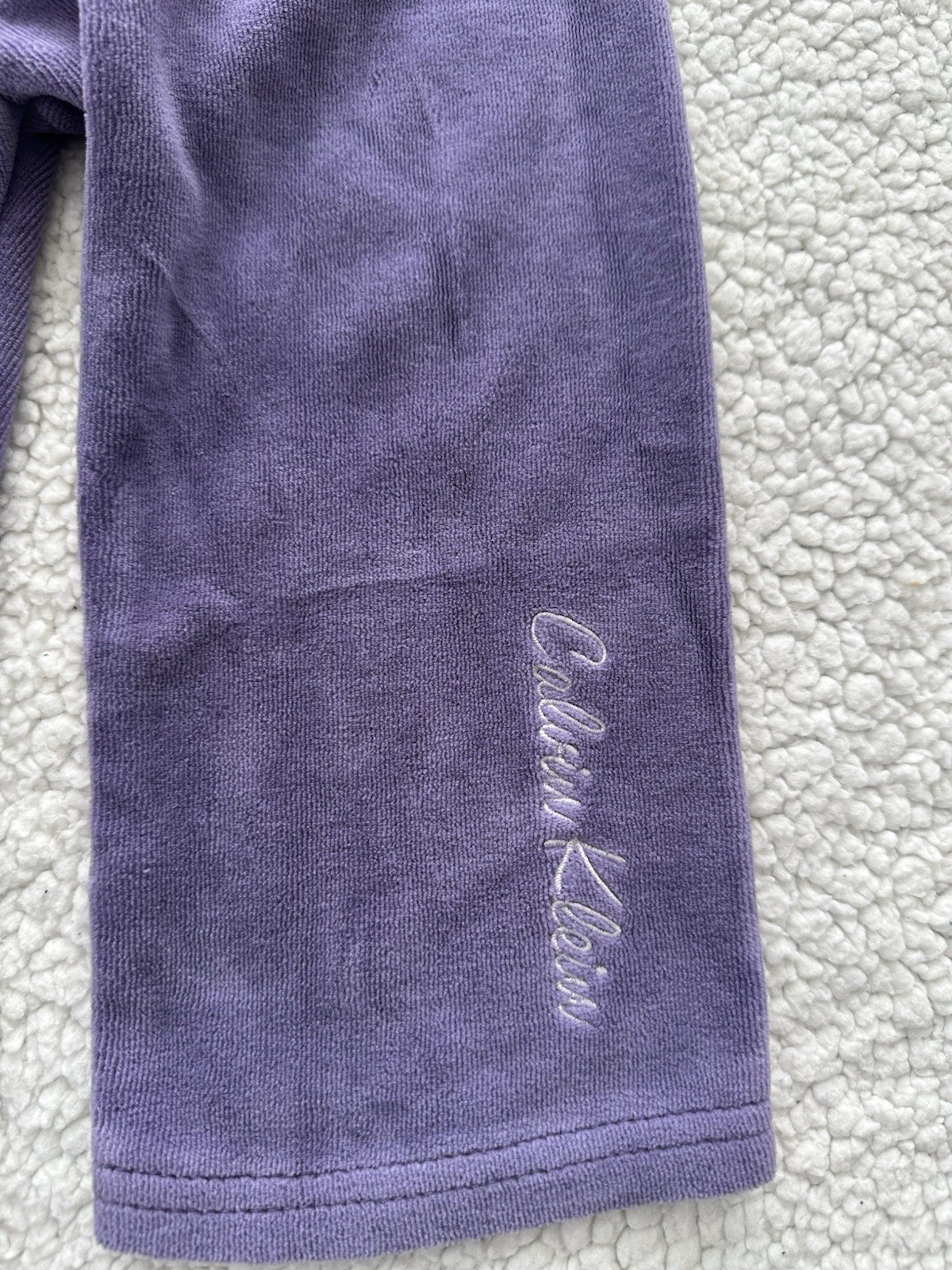 Girls Calvin Klein Velour Velvet Track Suit Toddler 18 Months Pants Jacket 18m