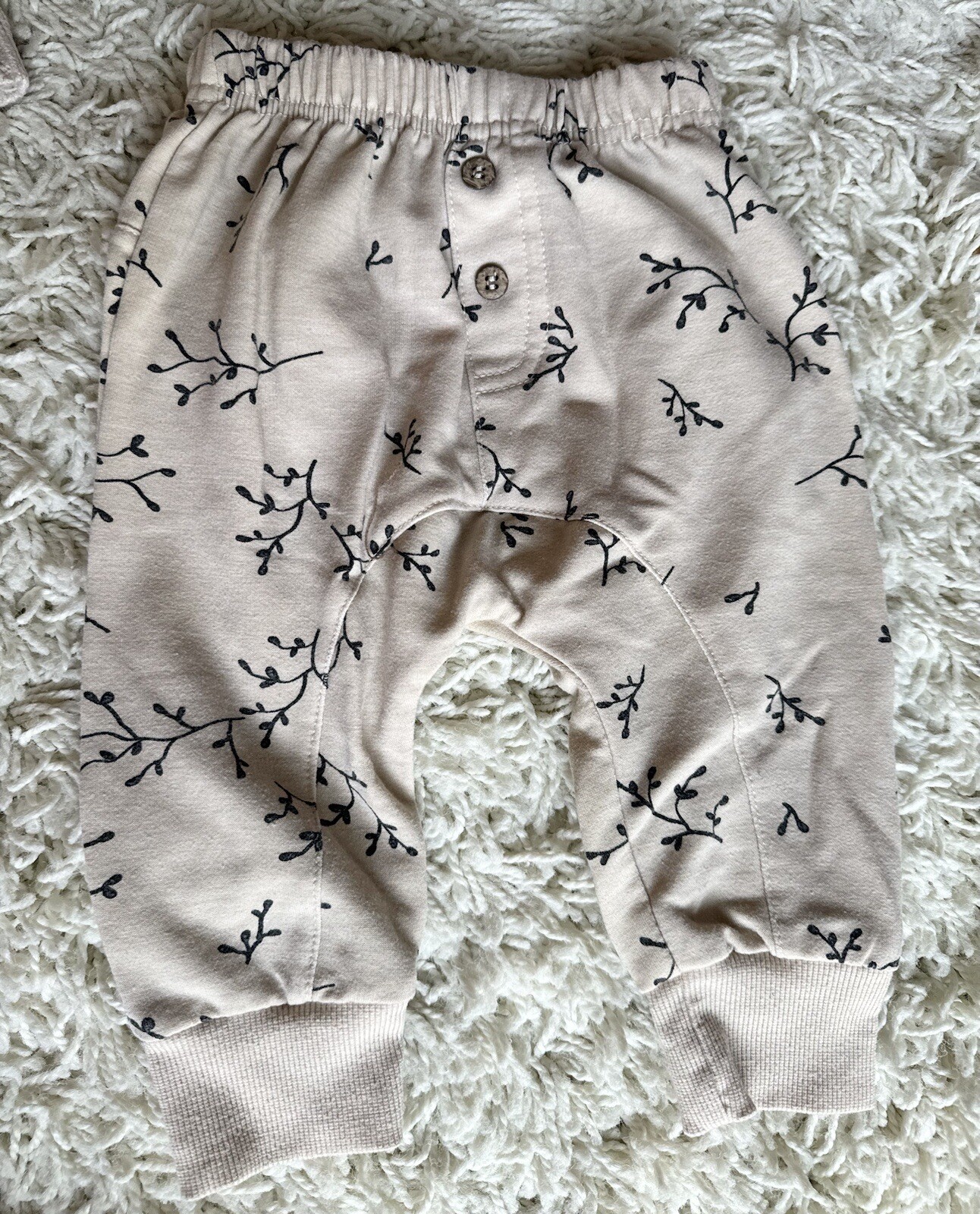 Baby Girl Jogger Set Knit Sweater Neutral Beige Aesthetic Bundle 12 Months