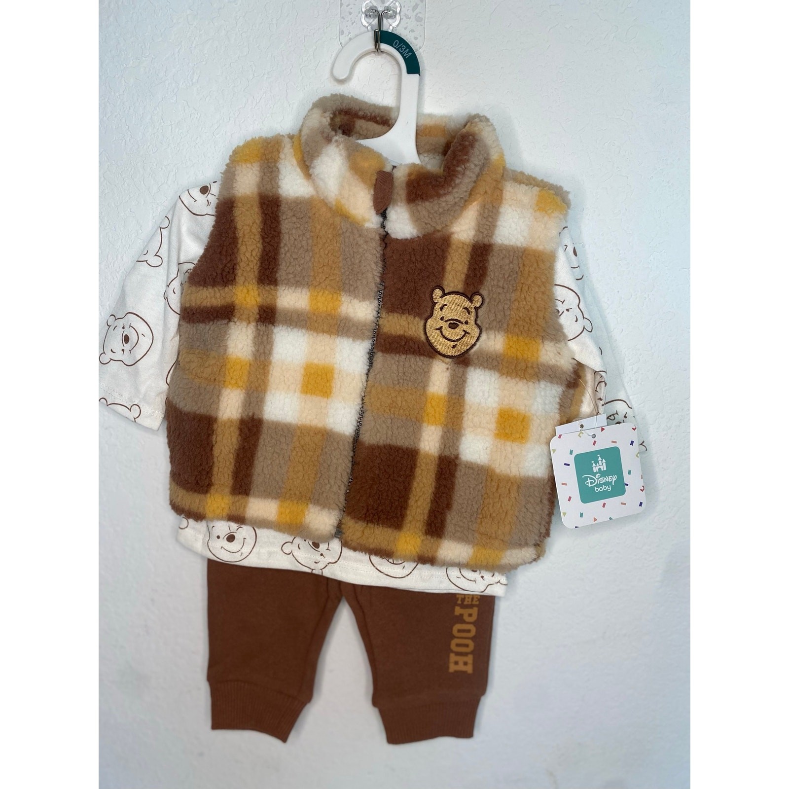 Disney Baby Winnie the Pooh 3-Piece Outfit Set, 0-3 months, NWT