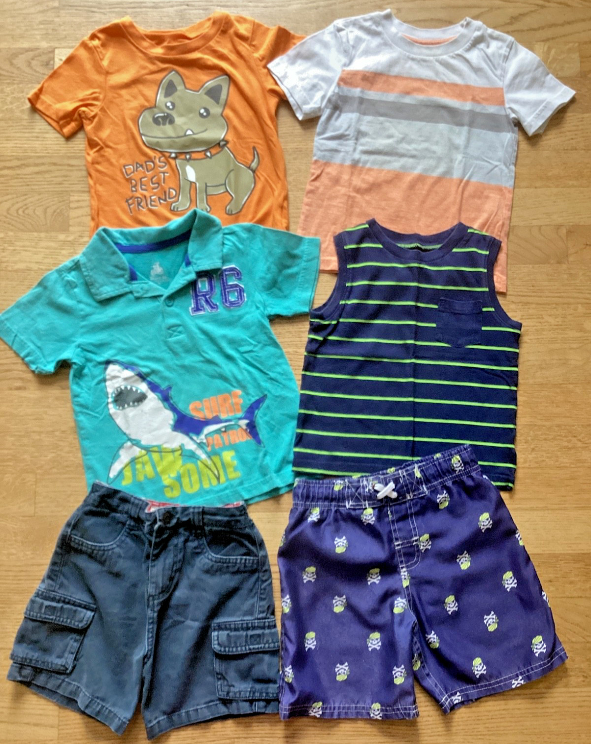 3T summer Lot Circo 2 T-Shirts Tank Top Swim Shorts Arizona Navy Cargo Shorts