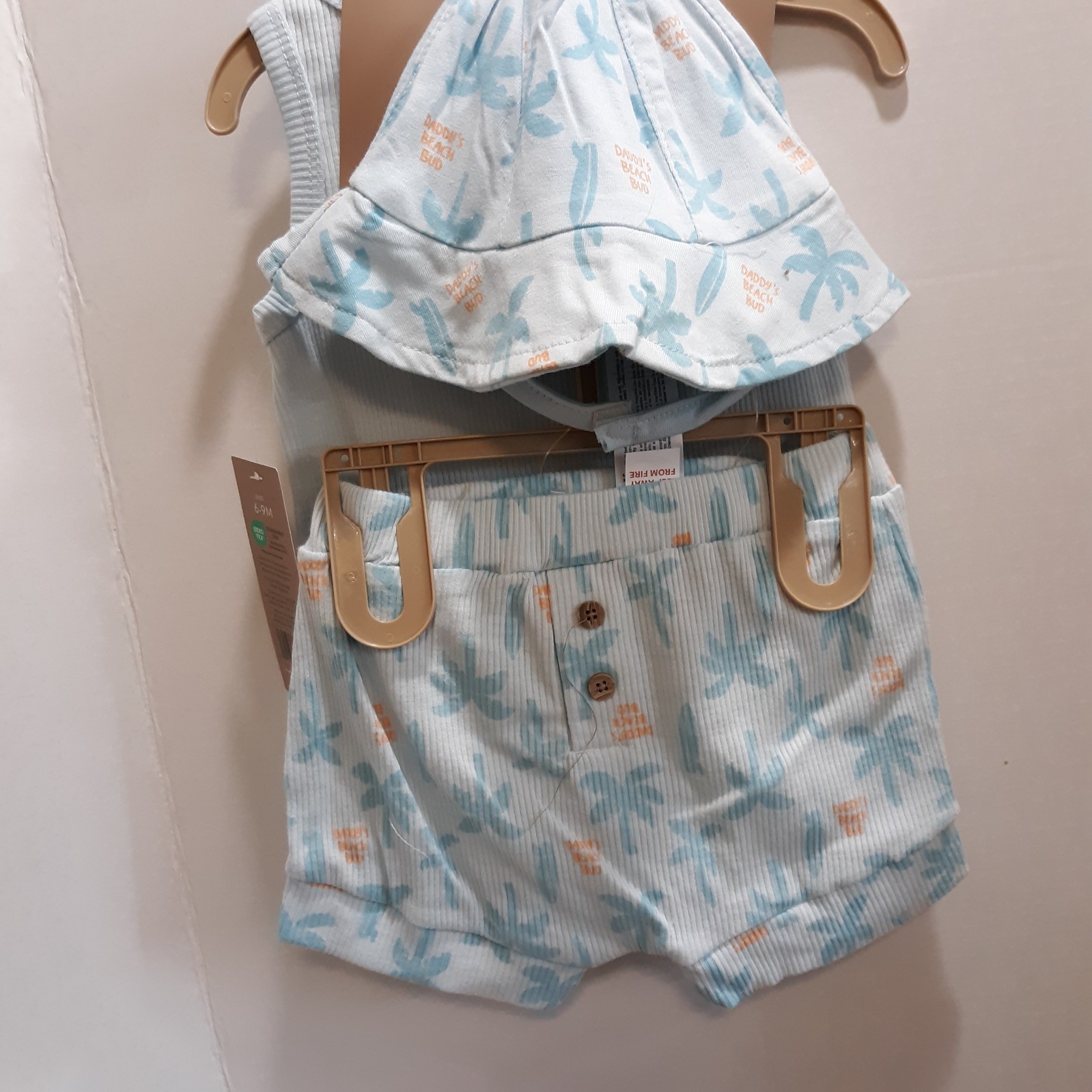 Chickpea 3pc Summer Set 6/9 mo Daddy’s Beach Bud