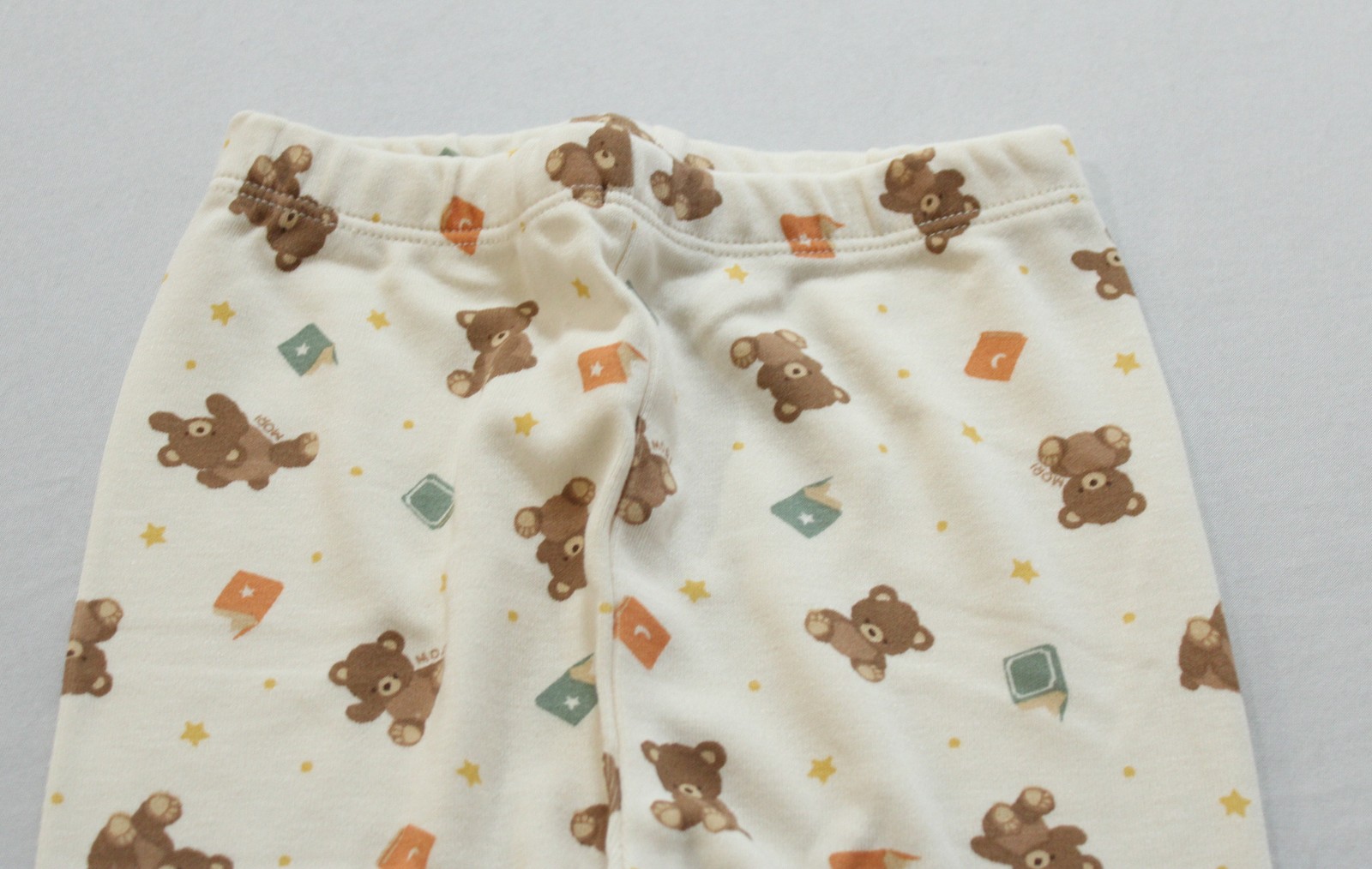 Mori Unisex Toddler’s Pajama Shirt & Pants Set EH6 Teddy Bear Size 3-4Y NWT