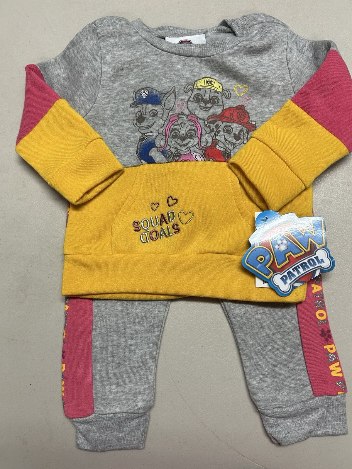 Nickelodeon Paw Patrol 2pc Pants & Sweatshirt Outfit Size 18 Months NWT