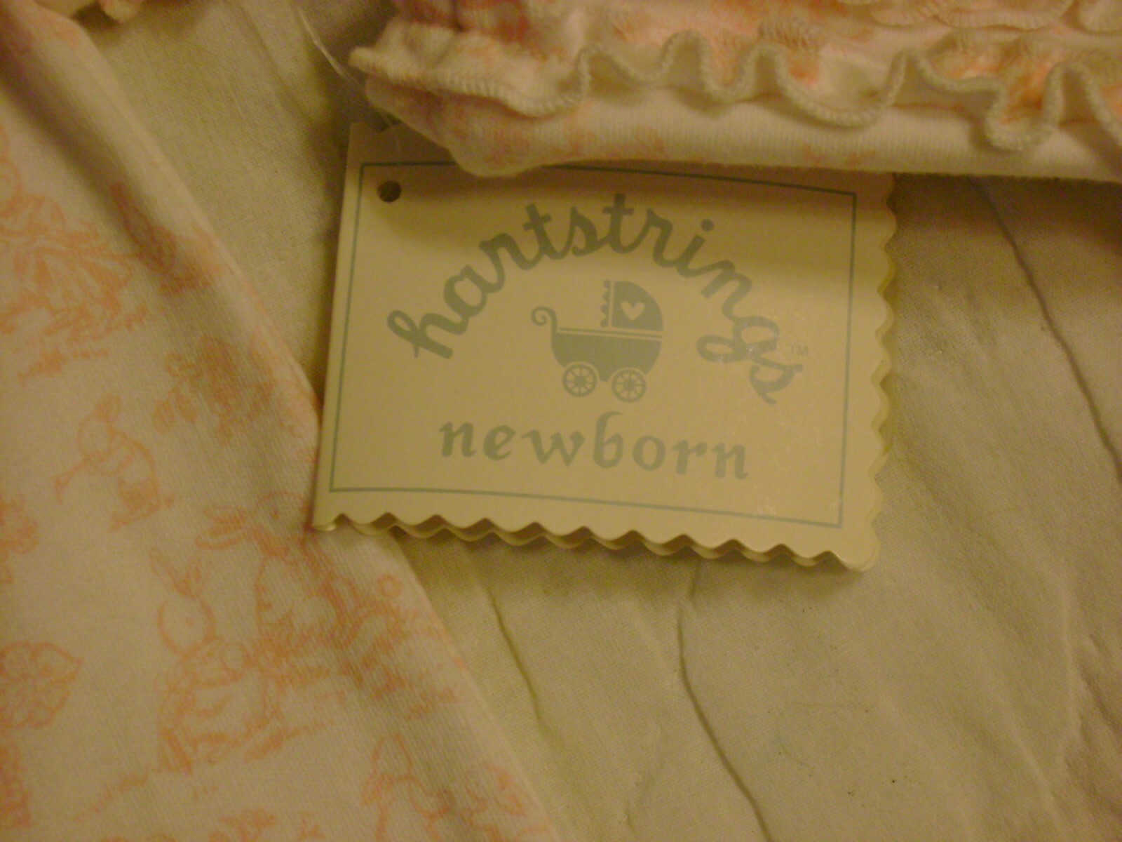 NWT Hartstrings Newborn Baby Set EASTER Pink White Bunnies Toile Size 24 m NEW