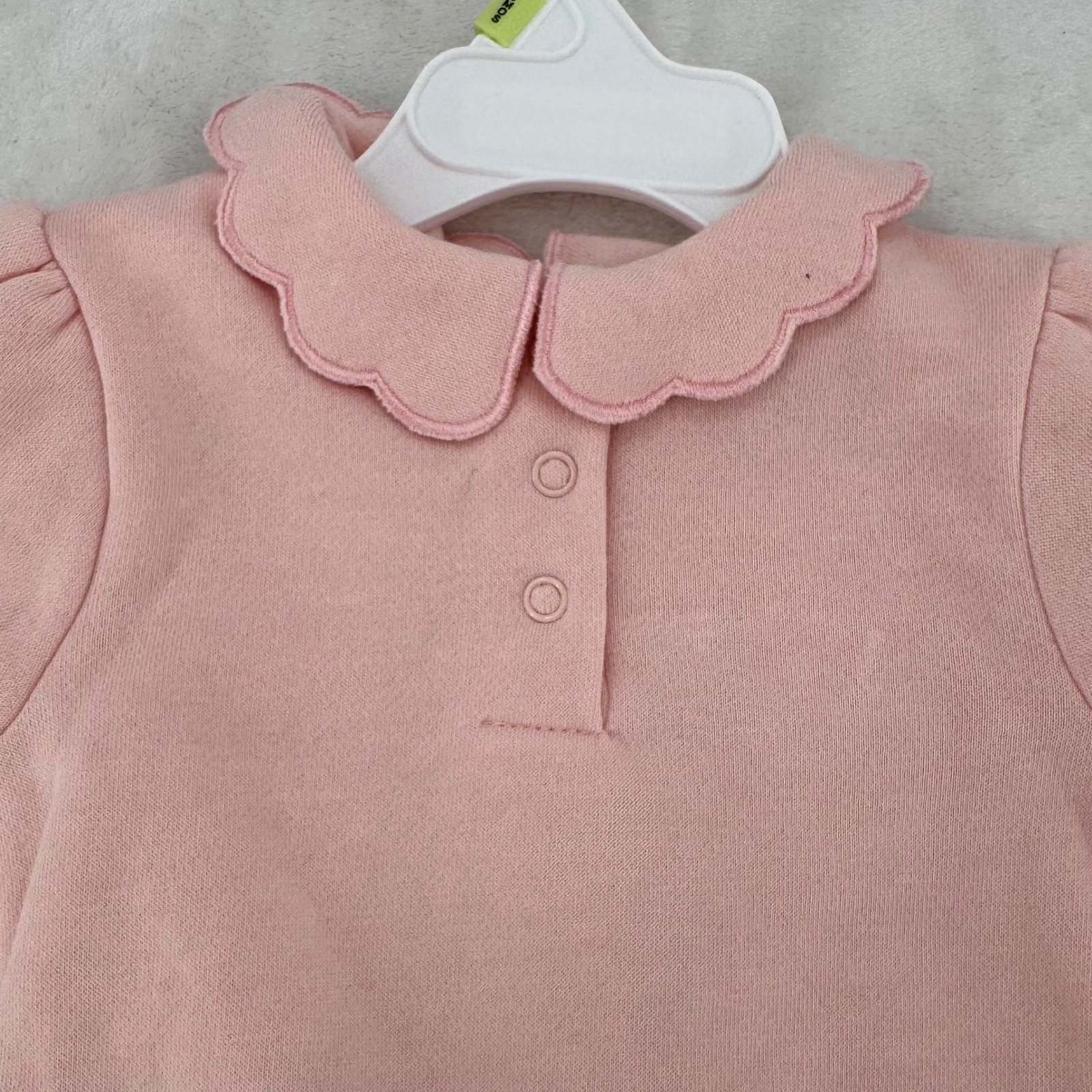 Juicy Couture Baby Pink Bow Sweatshirt Ribbed Flare Leggings Coquette Set 3/6M