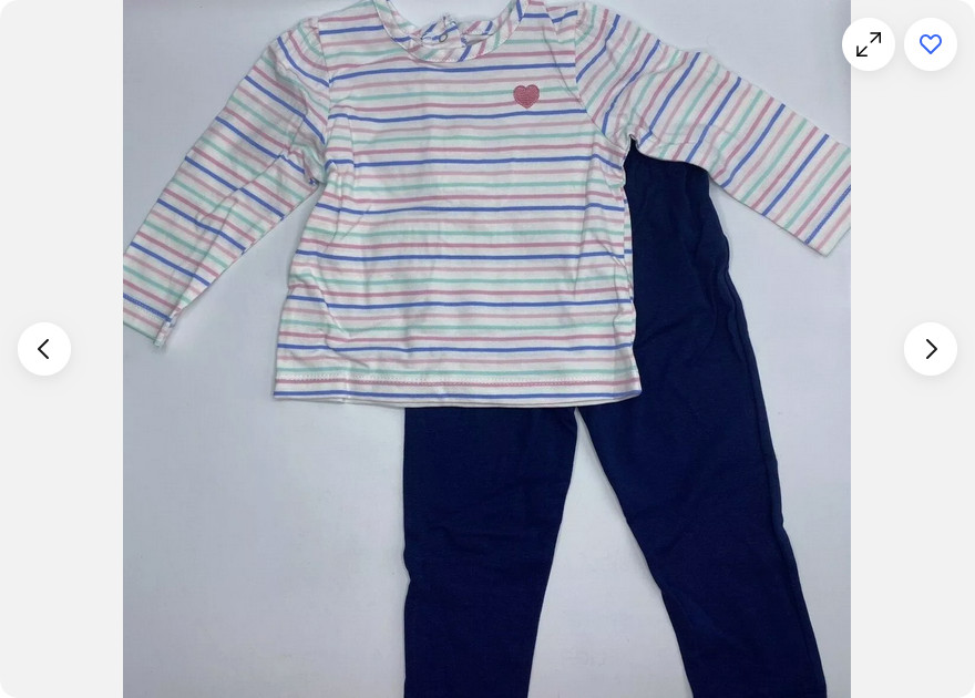 Little Me Adorable 2-Piece Set Long Sleeve Shirt Pant(BLUE/PINK MULTI 4T)NWT