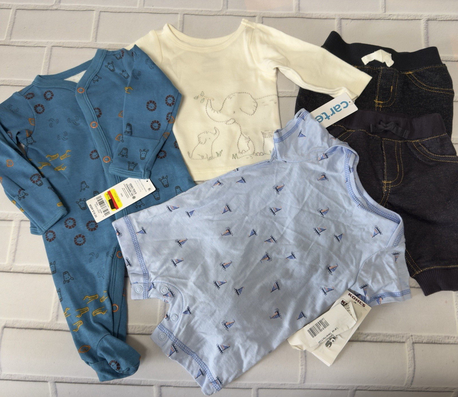 Carter’s Assorted Clothing LOT OF 5 Baby Newborn for Boys
