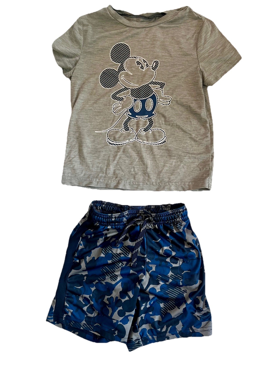Disney Jumping Beans Mickey Mouse 2pc Outfit Active Wear Shirt & Shorts Size 4T
