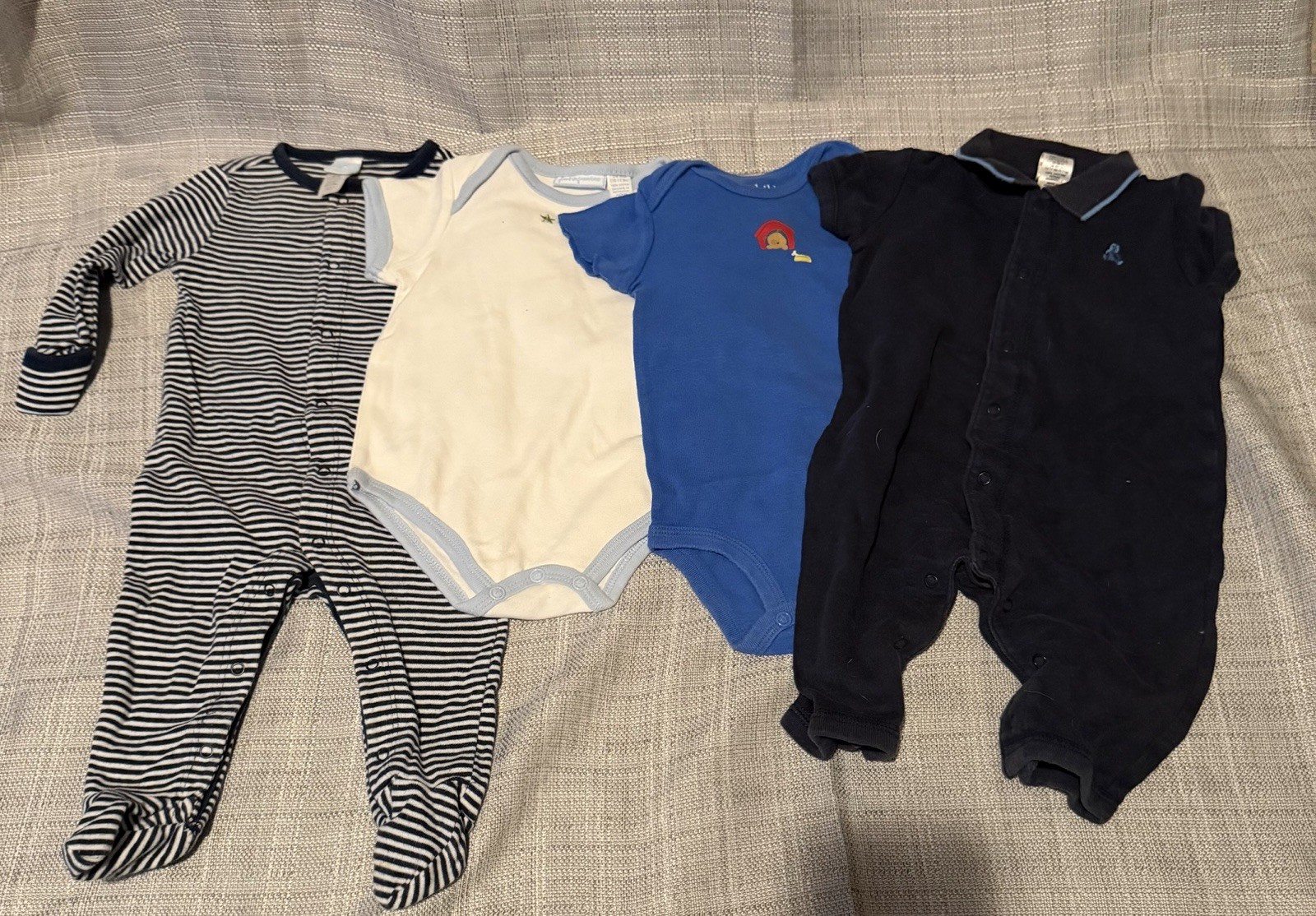 Lot of 4 Baby Boy Clothing. Size 3-6 Months. Various Brands