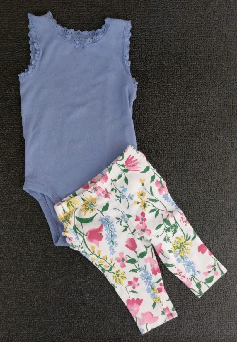 Simple Joys by Carter’s & Old Navy Baby Girl Bodysuit and Pull-on Pants 2-Piece