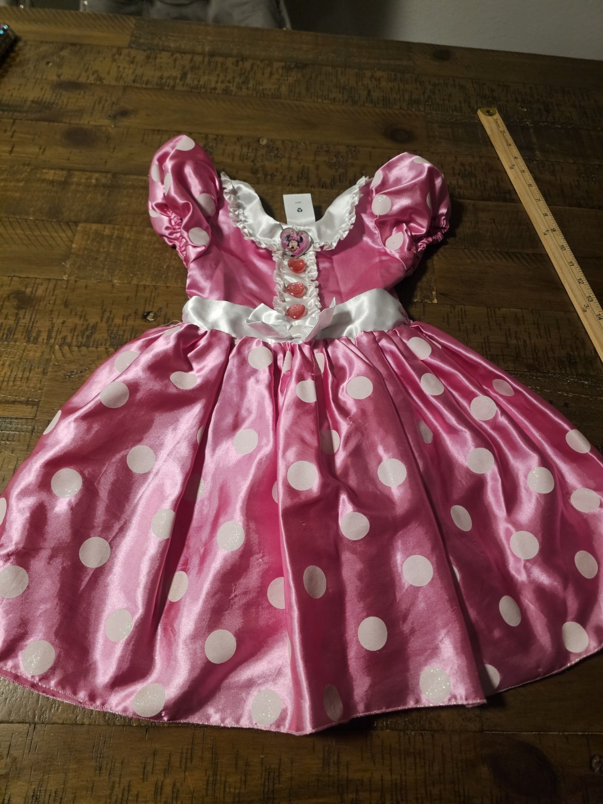 Disney Mini Mouse Polka Dot Dress /Custume Color Pink