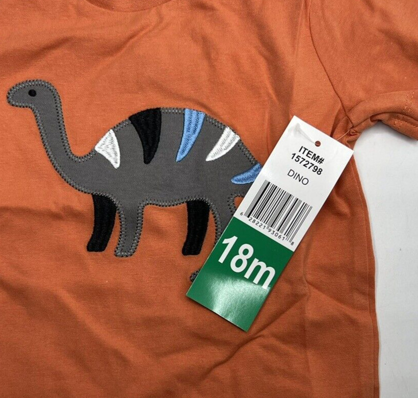 Boys Size 18M Pekkle 4-Piece Set Outfits T-Shirts Pant & Short Sets Dinosaurs