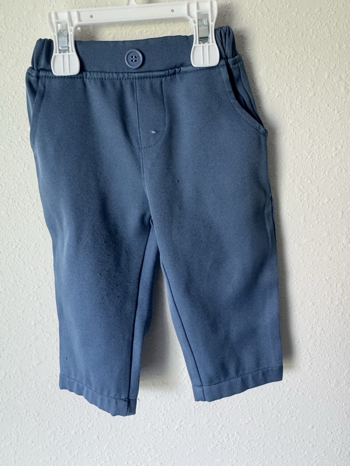 Baby Boys 3pc Formal Set Blue Vest Pants Floral Long Sleeve Bodysuit 3-6M