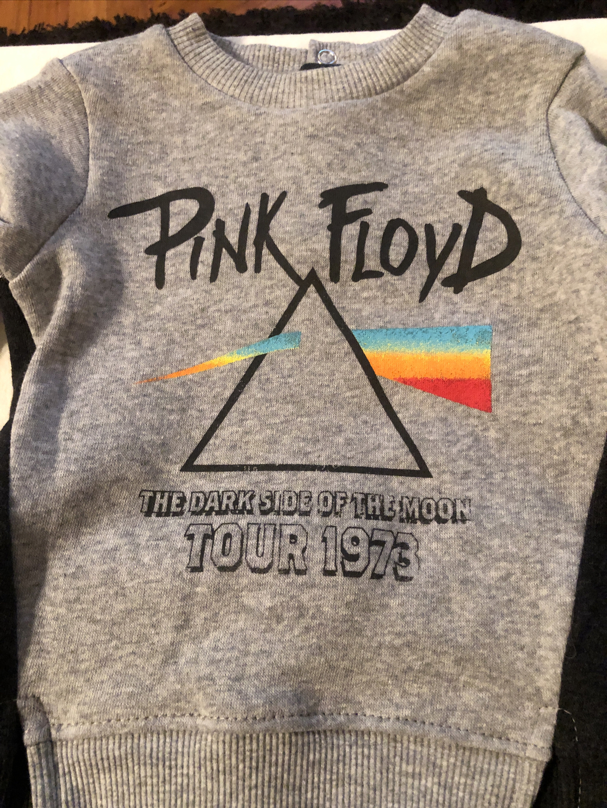 Bentex Baby Boys’ Pink Floyd Fleece Long Sleeve Top and Bottom Set