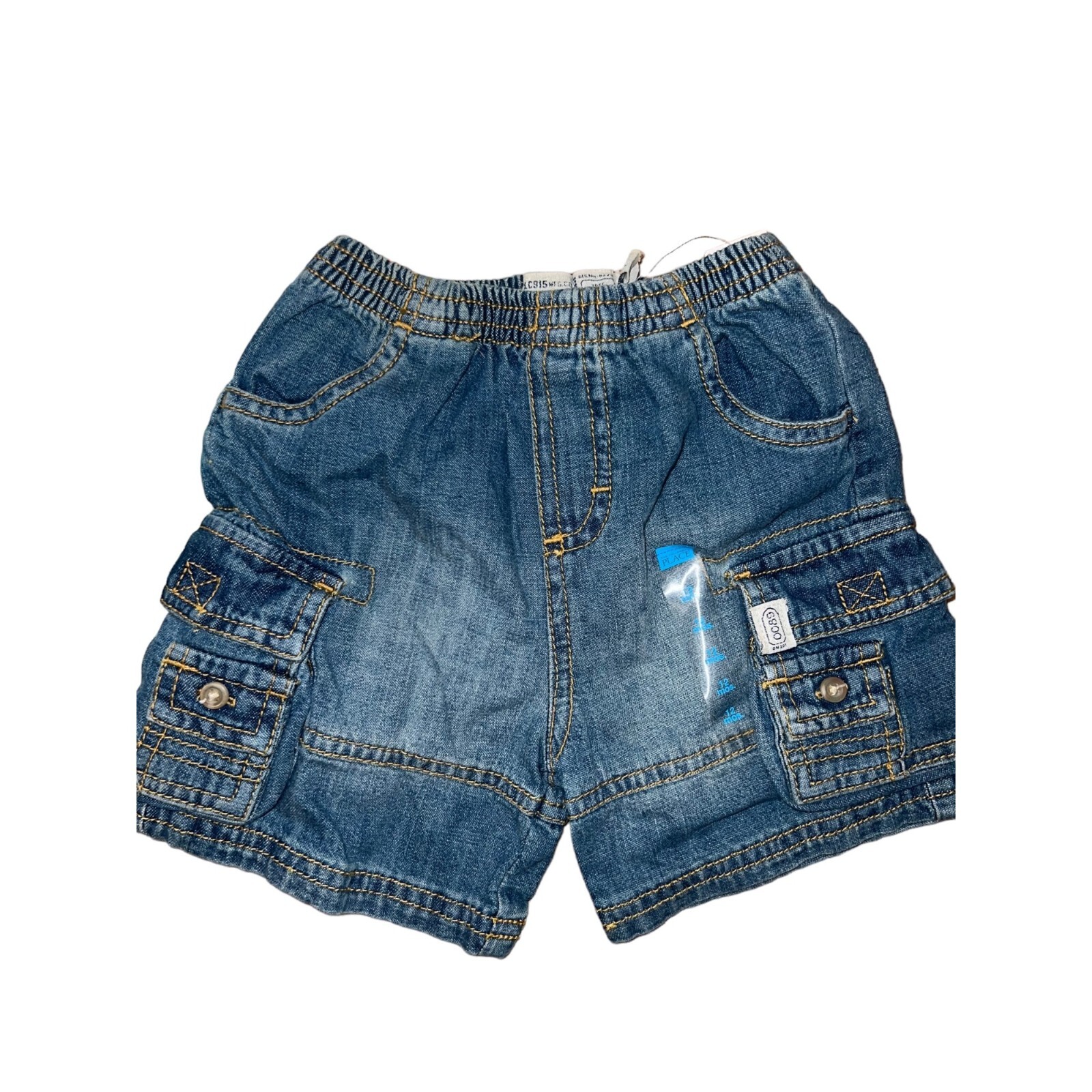 NEW Childrens place 2008 fish bodysuit one piece LOT with Jean shorts size 12mon