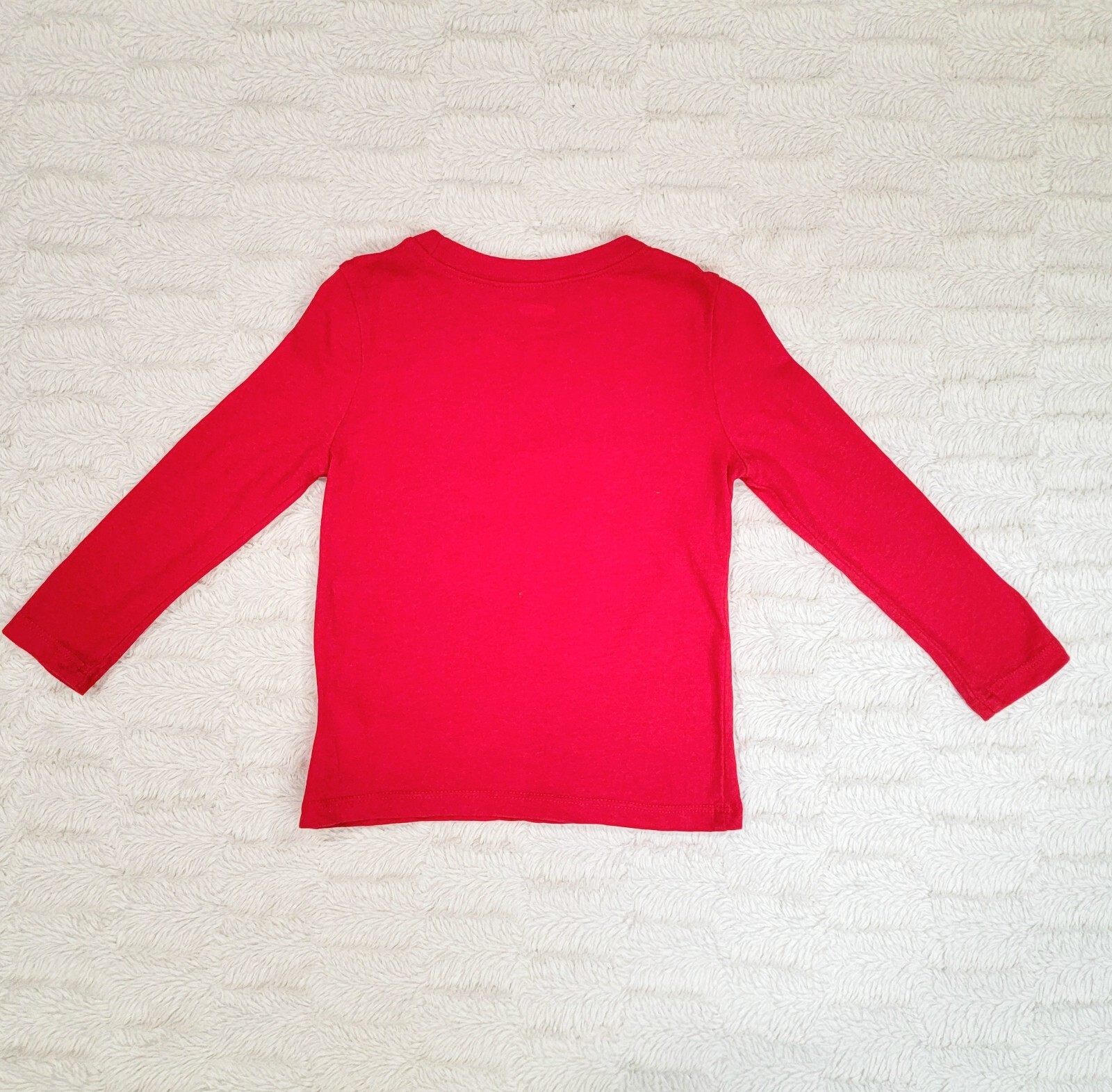 Mixed Brand Outfit Boy 2T LS Red Graphic Tee & Pull-on Navy Cuffed Corduroys