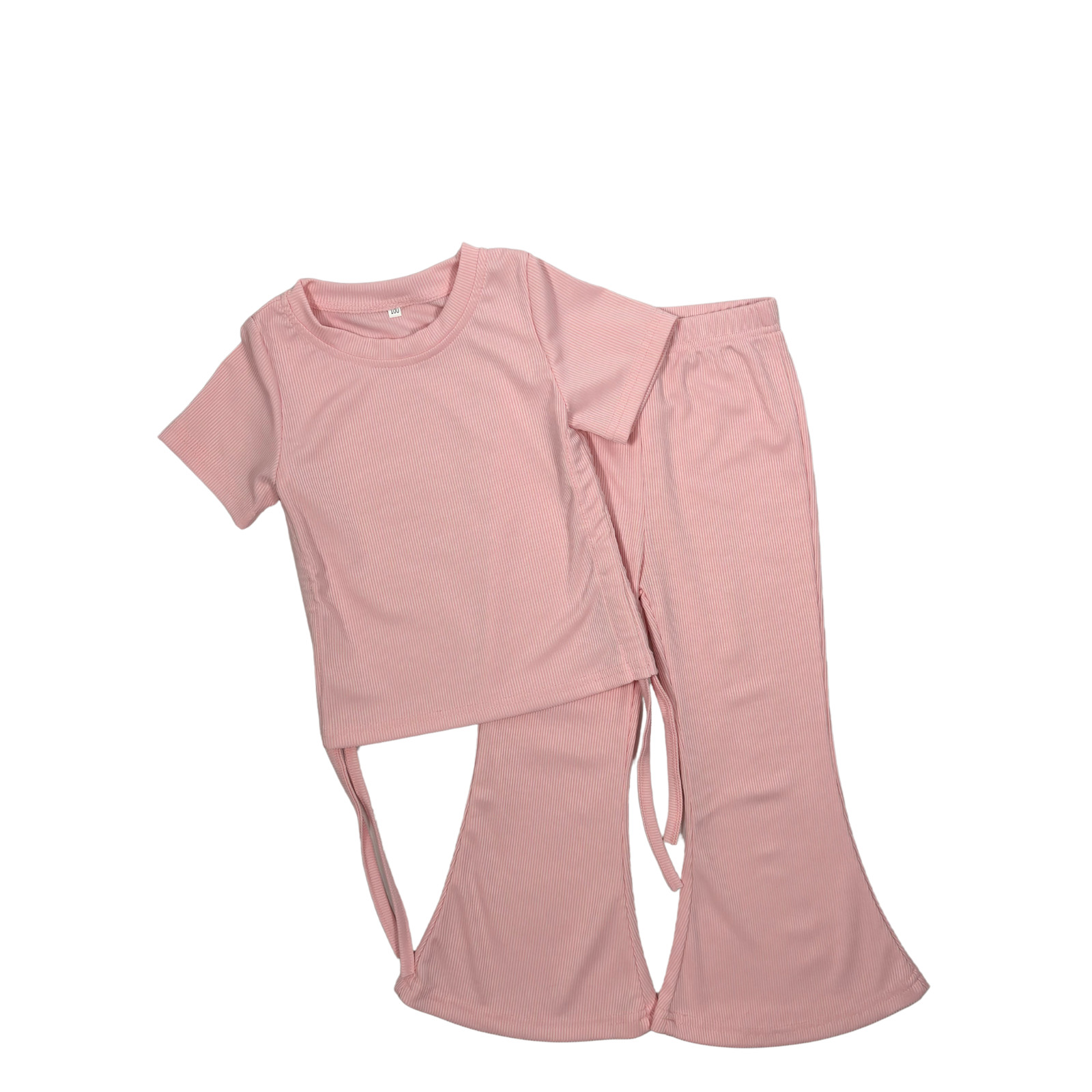 Baby Toddler Girls Pink Flared Pant Set