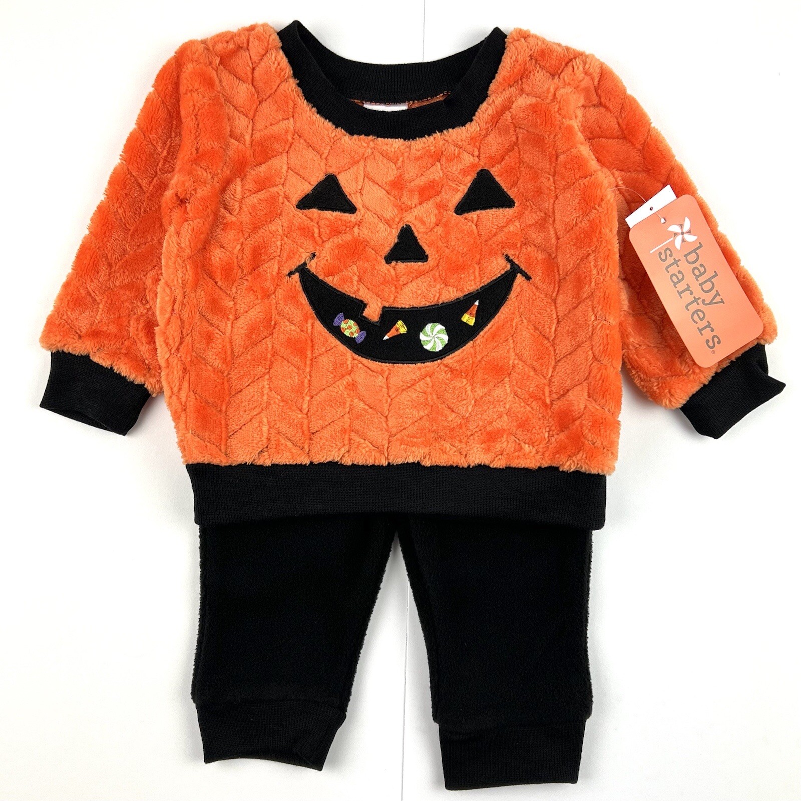 Baby Starters 3 Months Baby Boy Girl First Halloween Pumpkin Costume Outfit Set