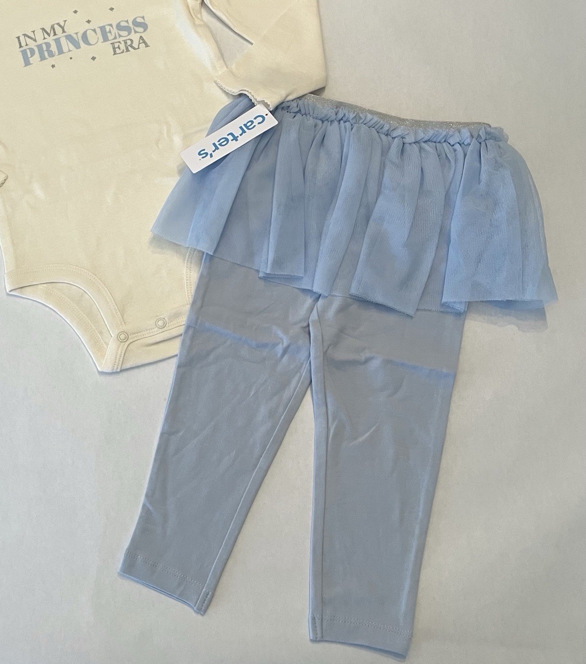 Carters Baby Girl 24 Months Pants Tutu Bodysuit 2 PC Set Cute Princess Outfit
