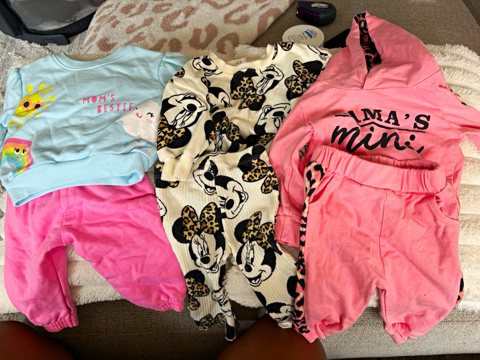 Baby Girl 0–3M Sweatsuit Bundle – 3 Cute Outfits | Disney, Mama’s Mini