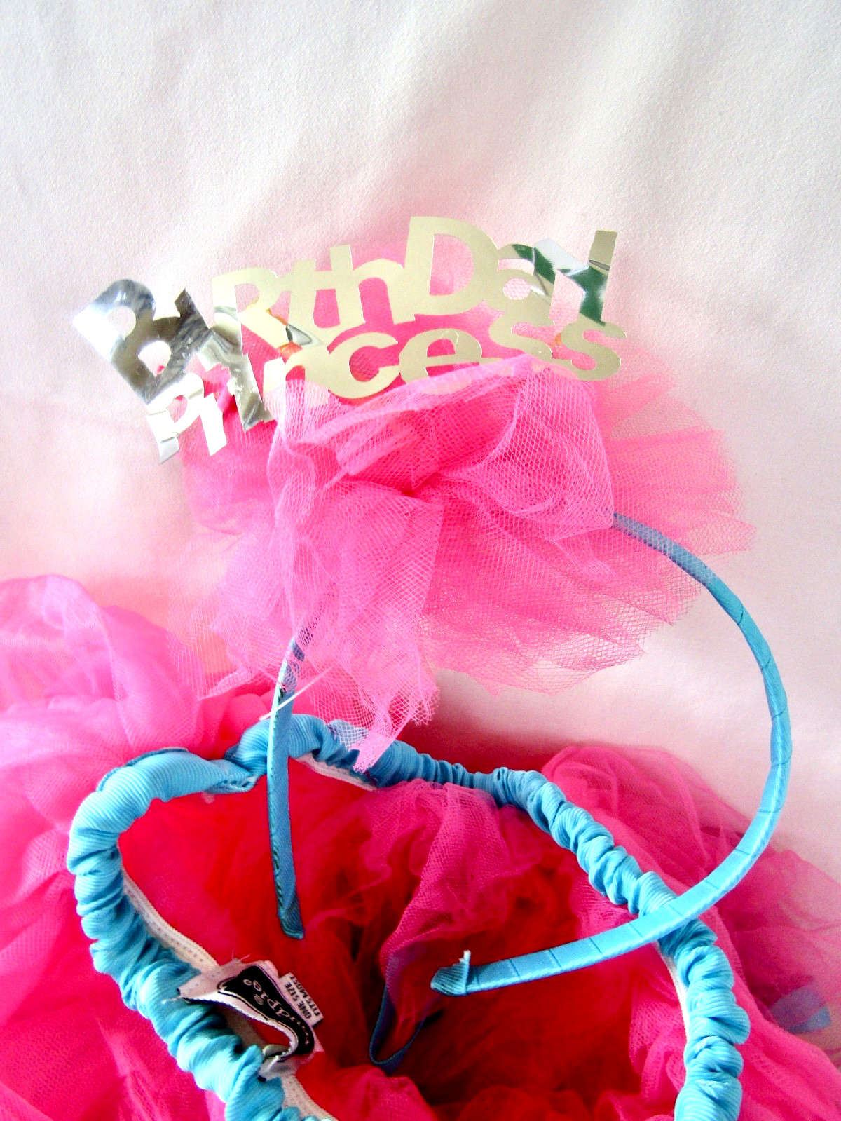 “Happy Birthday Princess” Tutu and Matching Headband for Little Girls