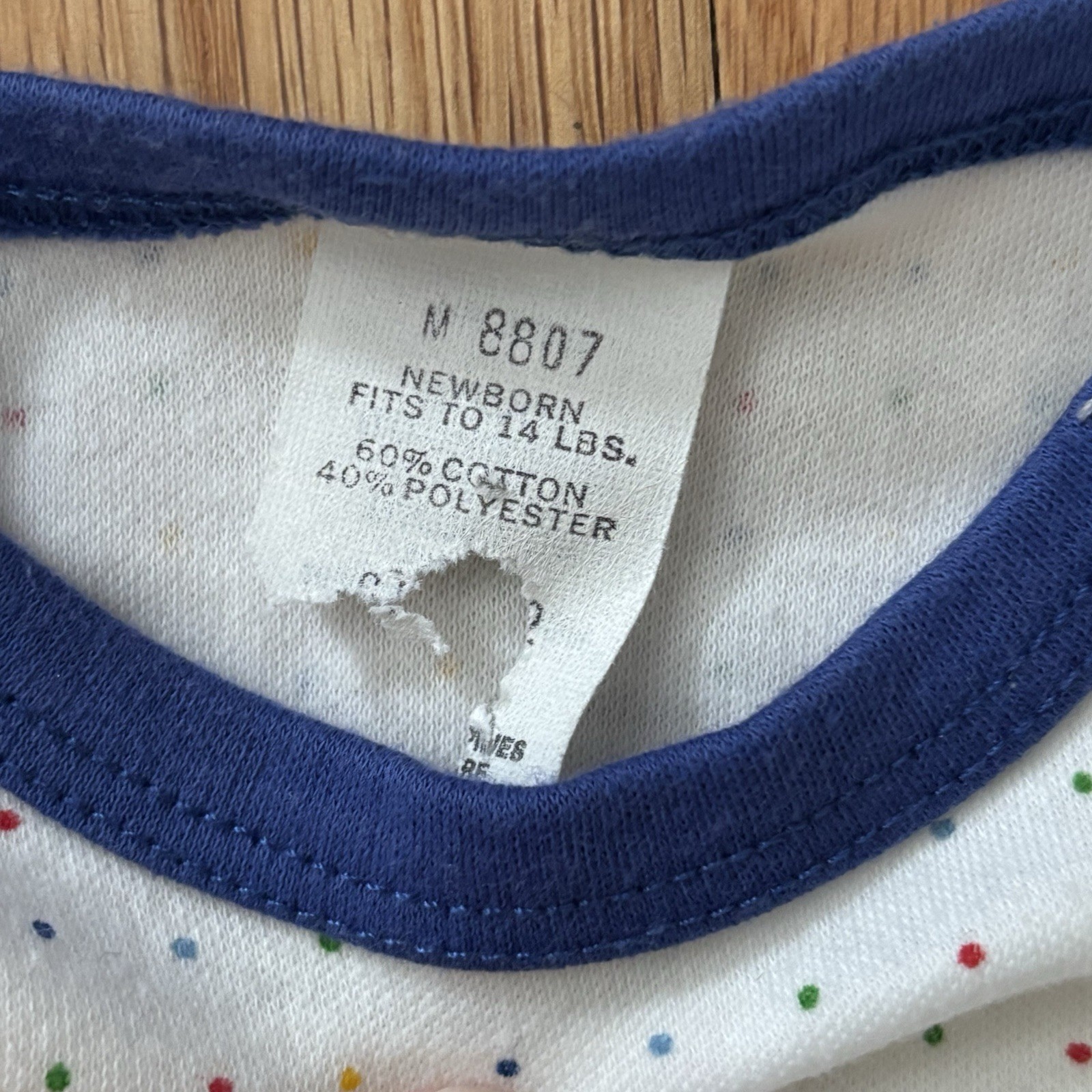 Baby Boy Outfit Vintage Newborn 2pc Airplane Cloud Polka Dots Primary Colors