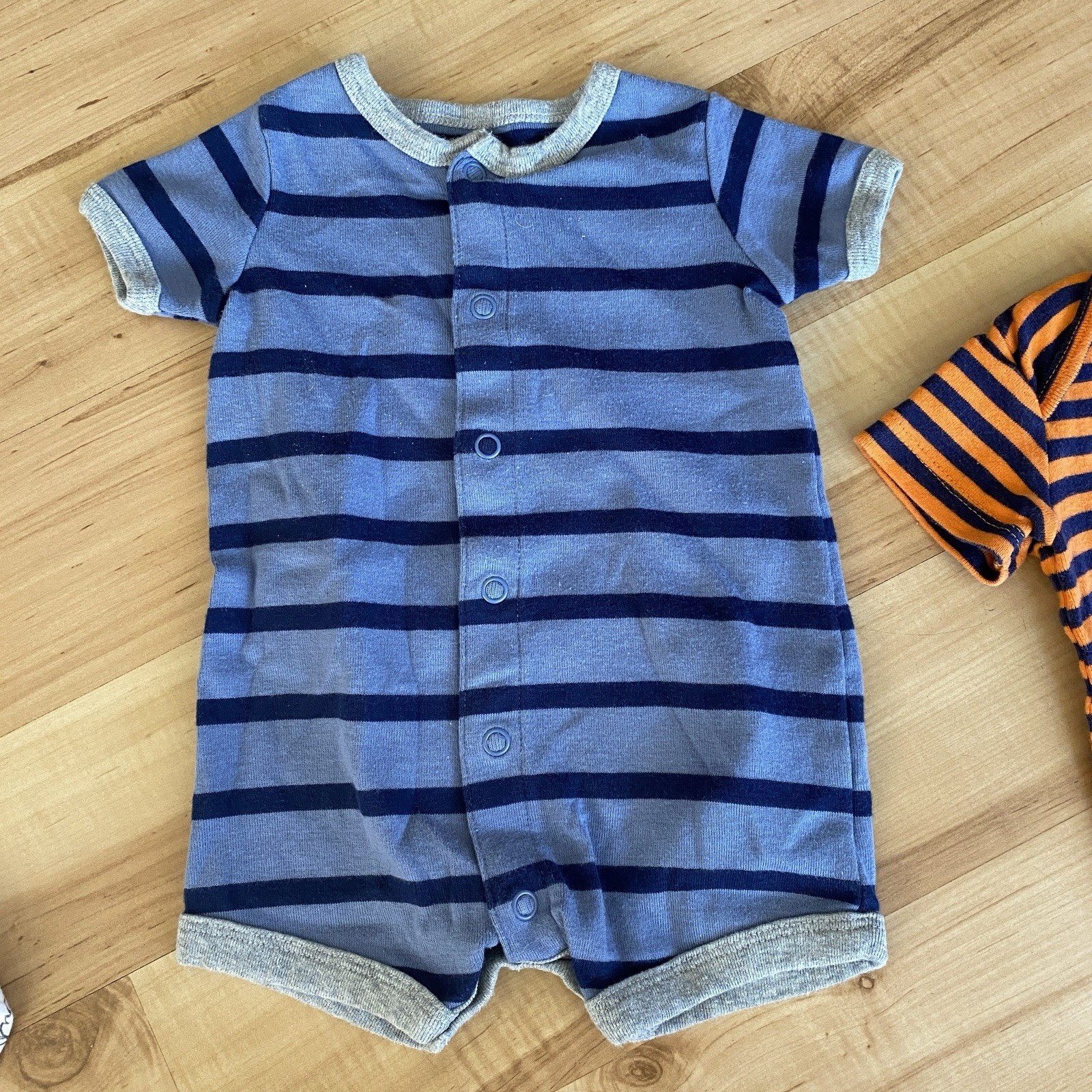 0-6 Months Baby Boy Mixed Clothing Bundle Bodysuits, Shirts, Jumpers