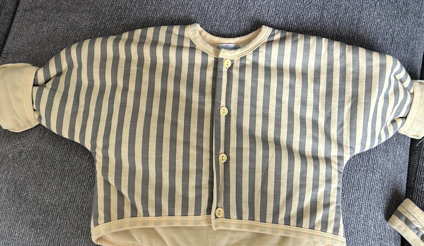 Vintage Sweatshirt Jacket & Overalls Puffy Sz 24 Mos