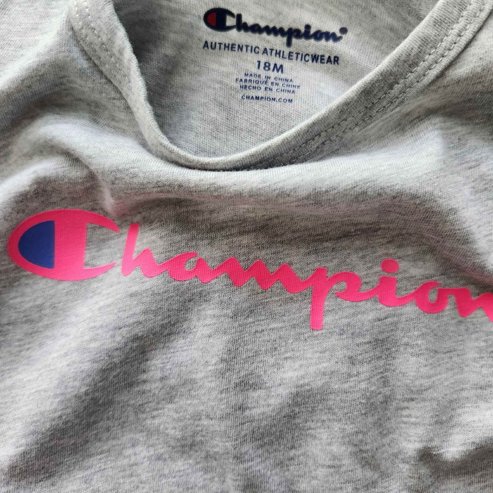 2 Piece Champion Outfit, Girls Size 18 Months, T Shirt, Tie Dye Shorts, Pink, MP