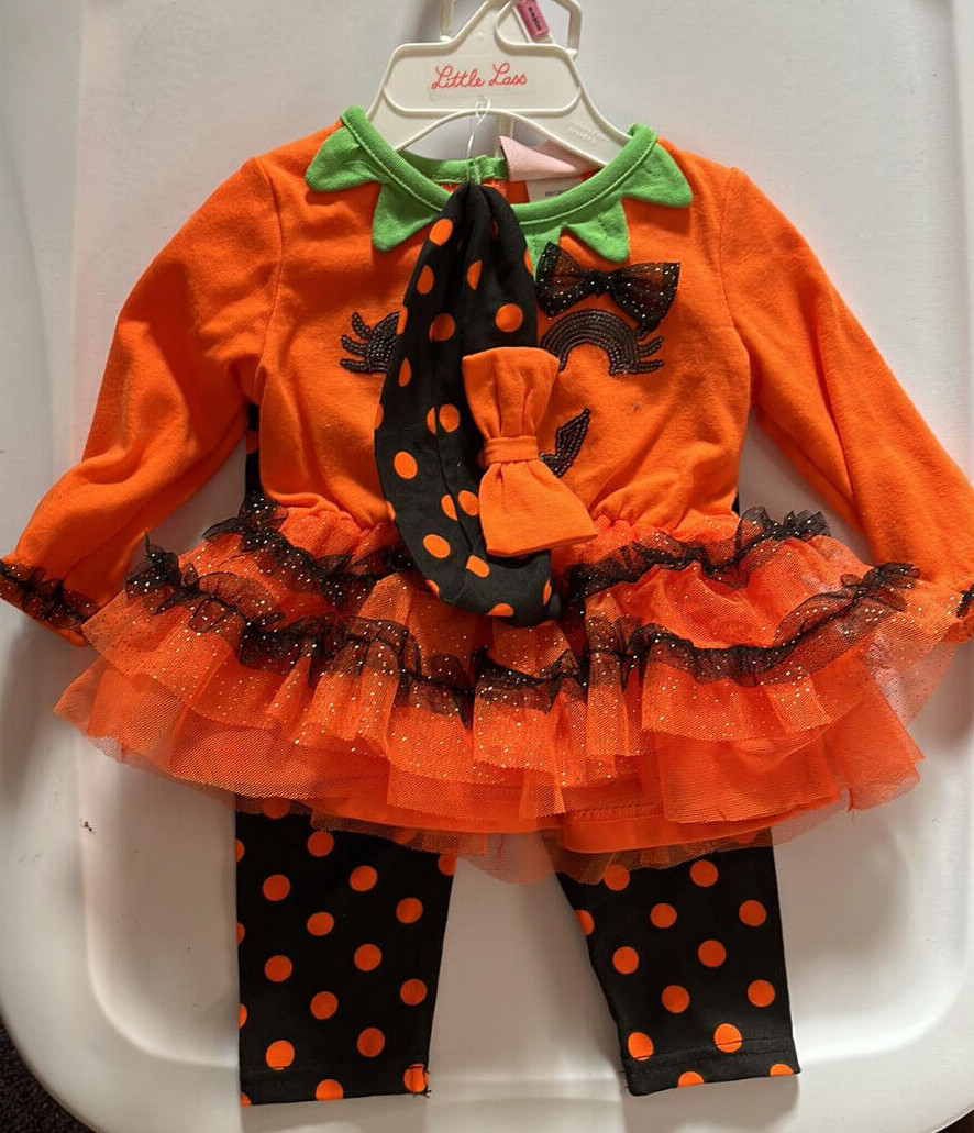 Baby Essentials/Little Lass Baby Halloween Outfits Sets 3m 3-6m, 6m 9m, 12m, 24m
