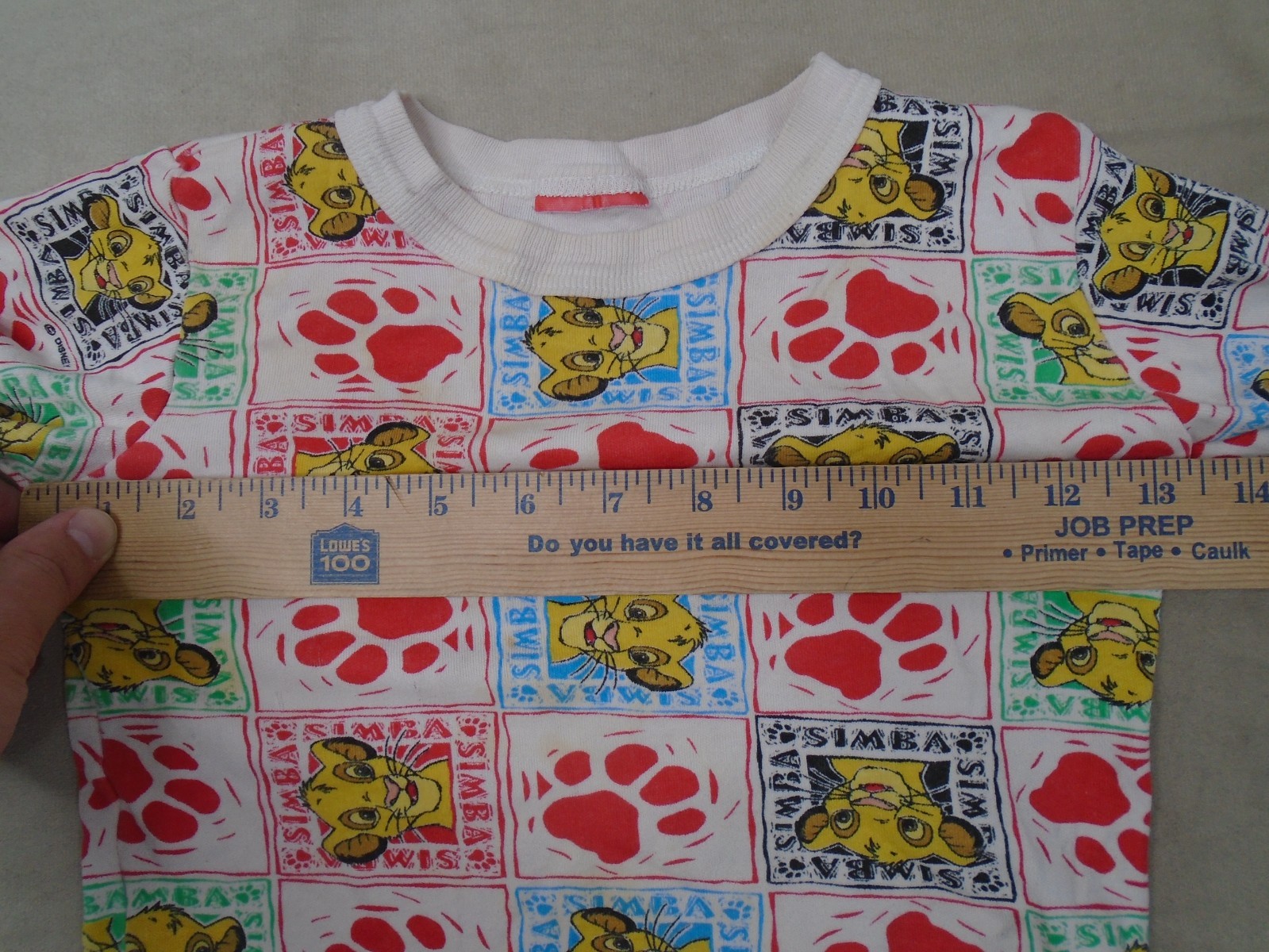 Vintage 90s Disney Lion King Simba AOP Short Set Toddler 4T