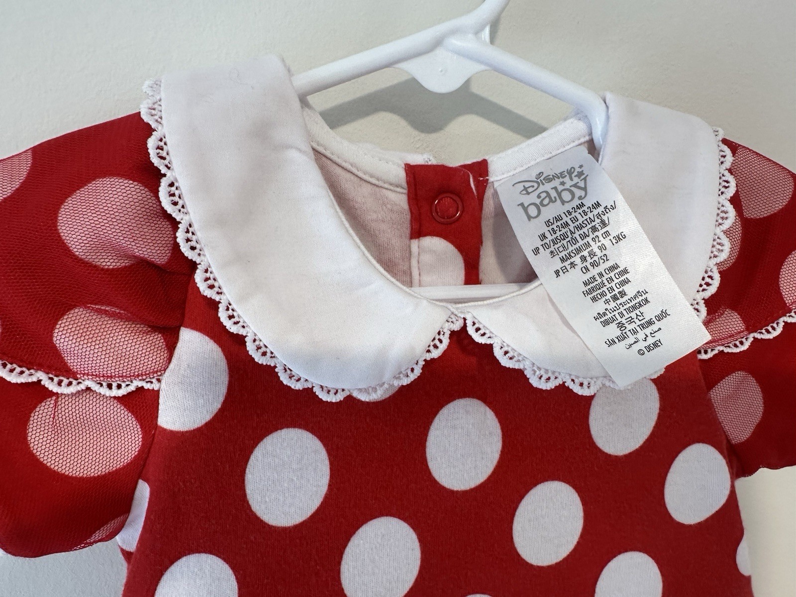 Disney Baby Minnie Mouse/ 18-24mth Dress Red Black
